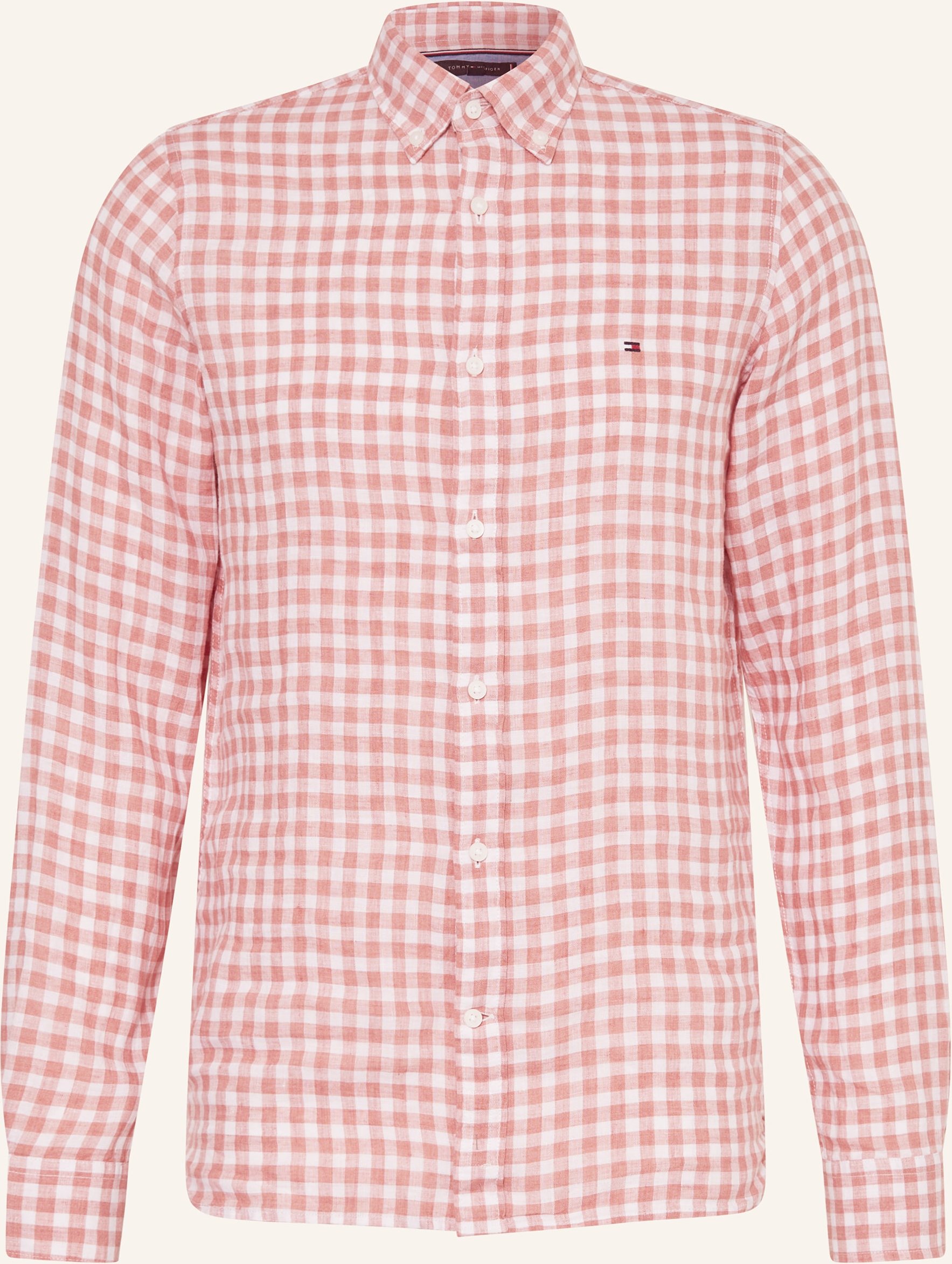 Thumbnail - Tommy Hilfiger Leinenhemd Slim Fit rot