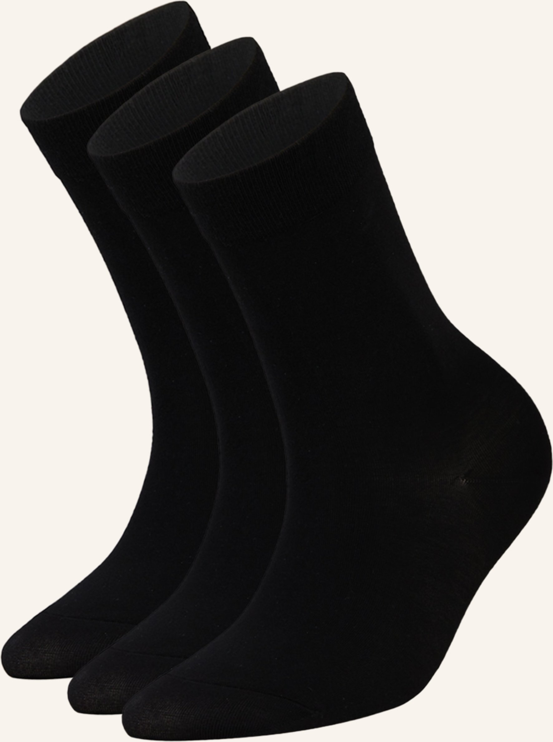 Falke 3er-Pack Strümpfe Cotton Touch schwarz