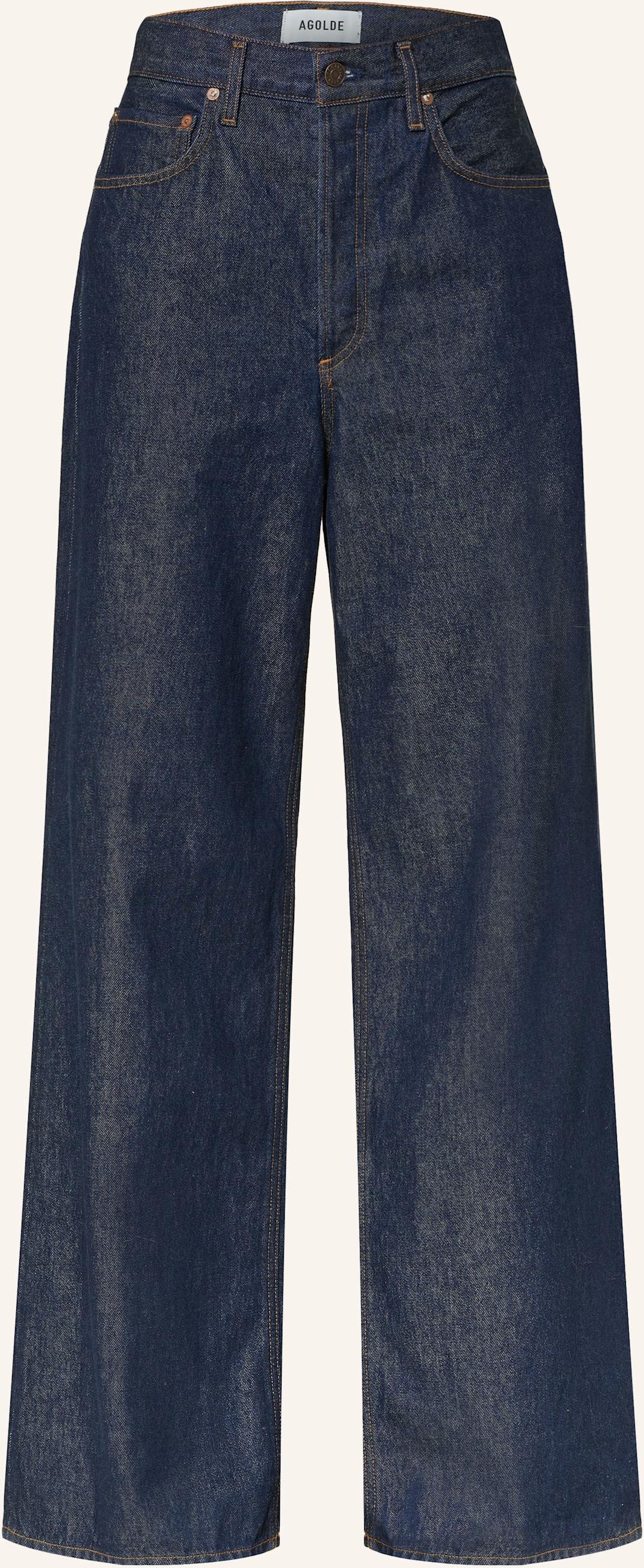 Agolde Wide Leg Jeans Dame blau