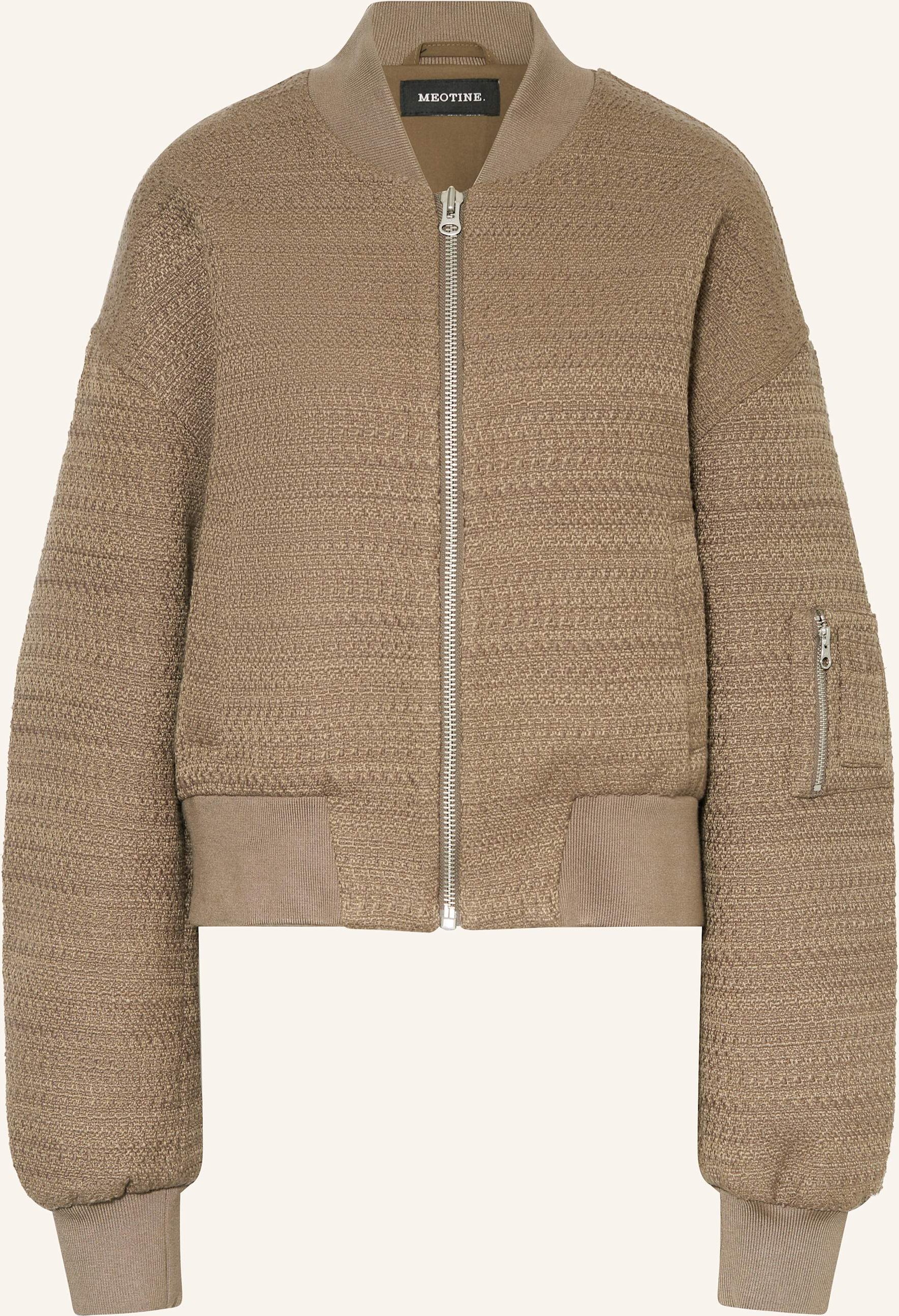 Meotine Tweed-Blouson Kian gruen