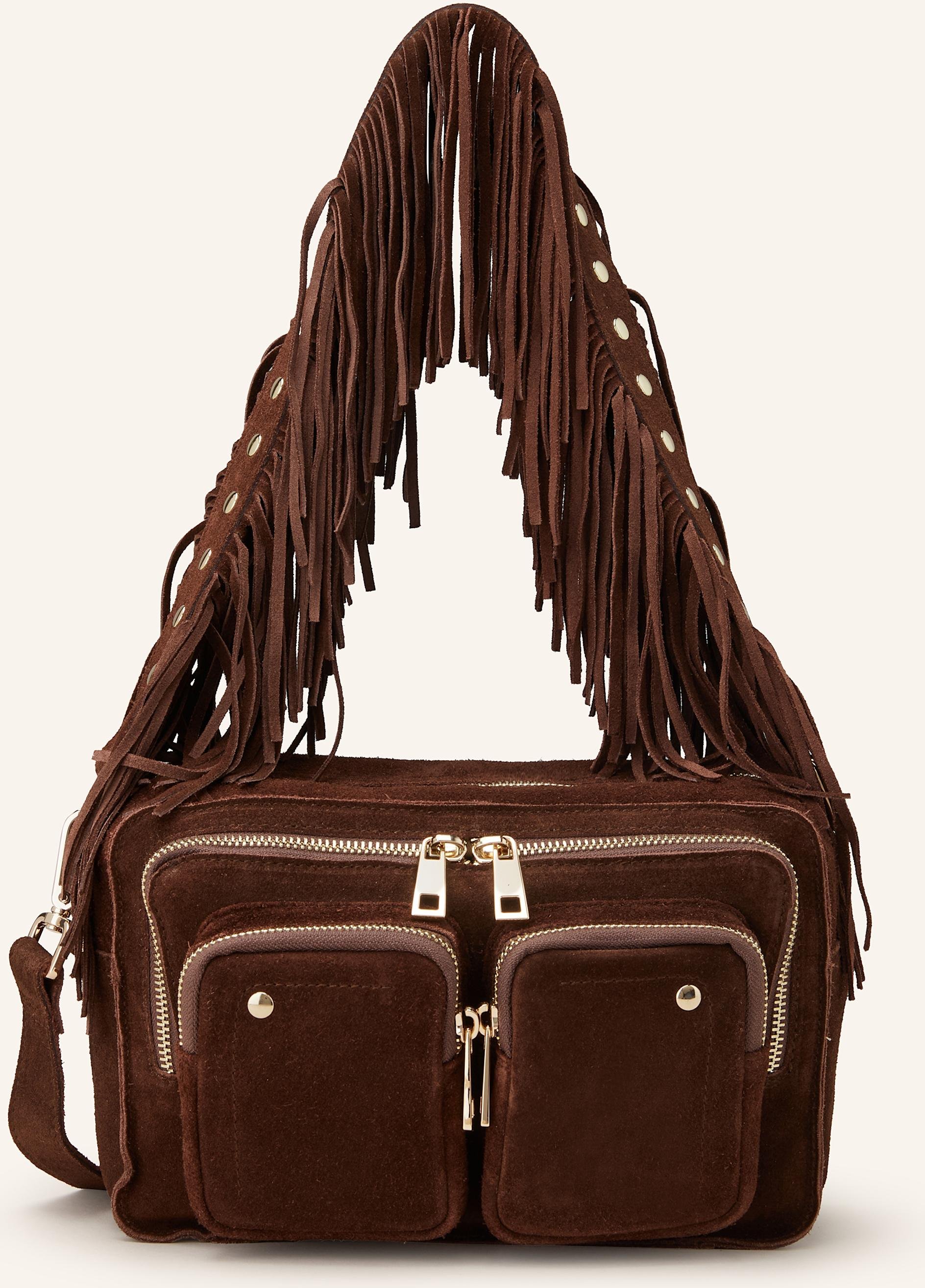 Núnoo Umhängetasche Ellie Mit Nieten braun