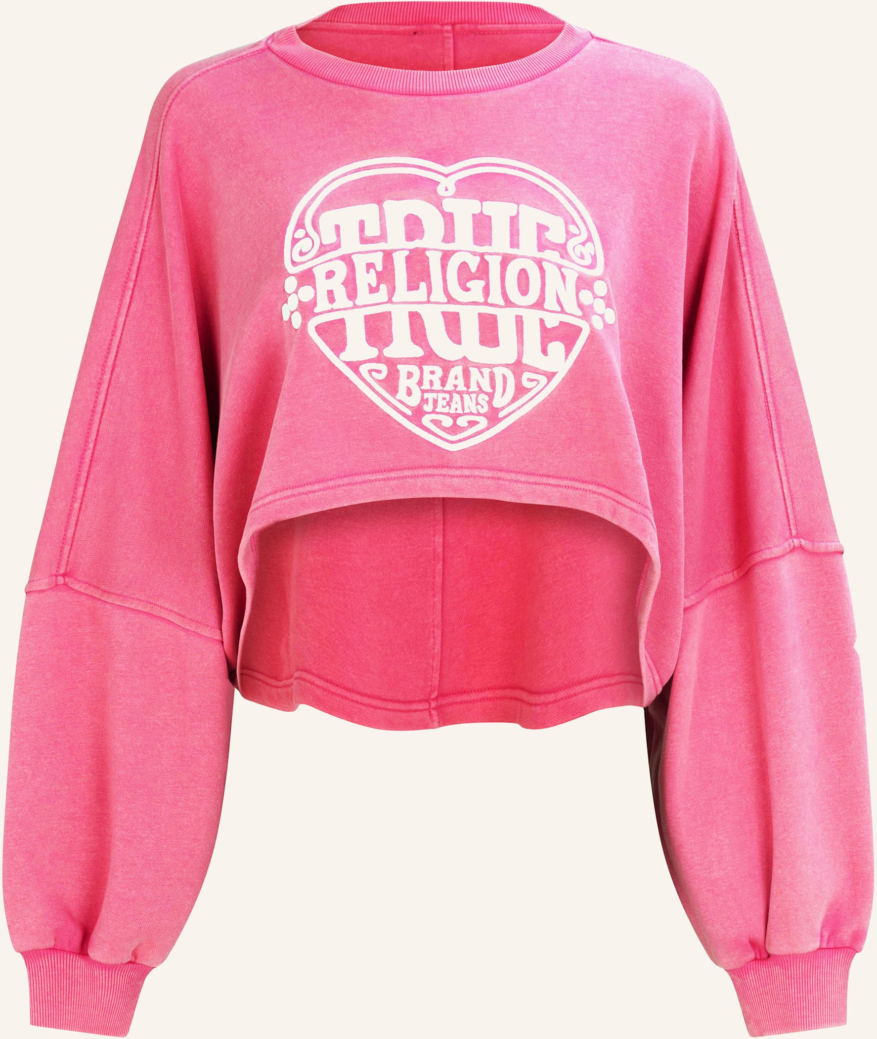 True Religion Sweatshirt Cropped pink