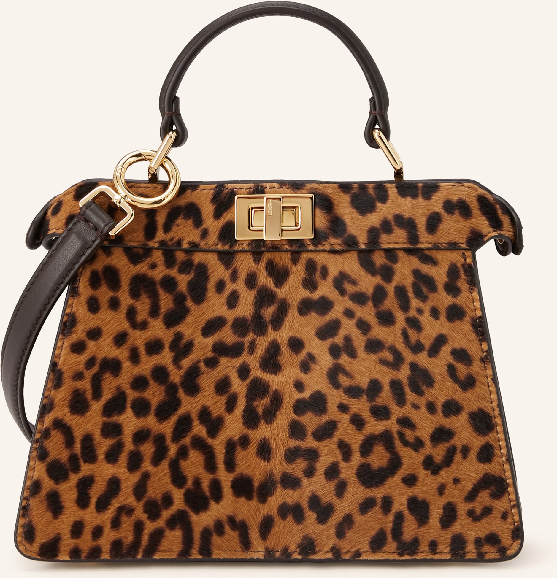 Fendi Handtasche Peekaboo Iseeu braun