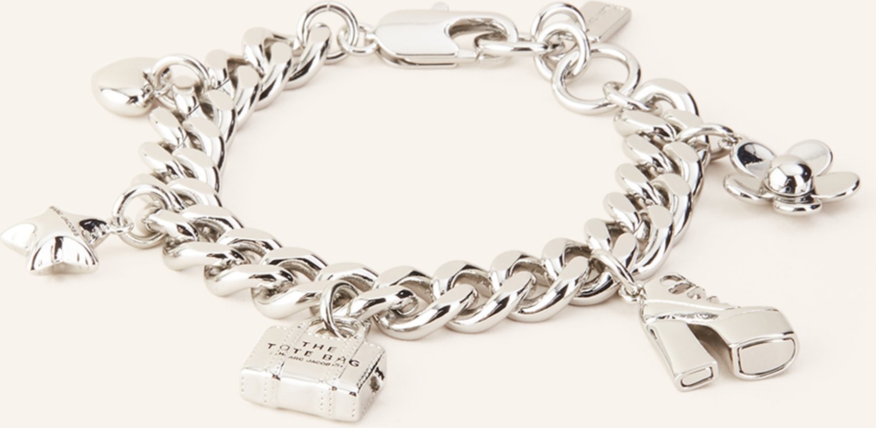 Marc Jacobs Armband The Mini Icon Charm Bracelet silber