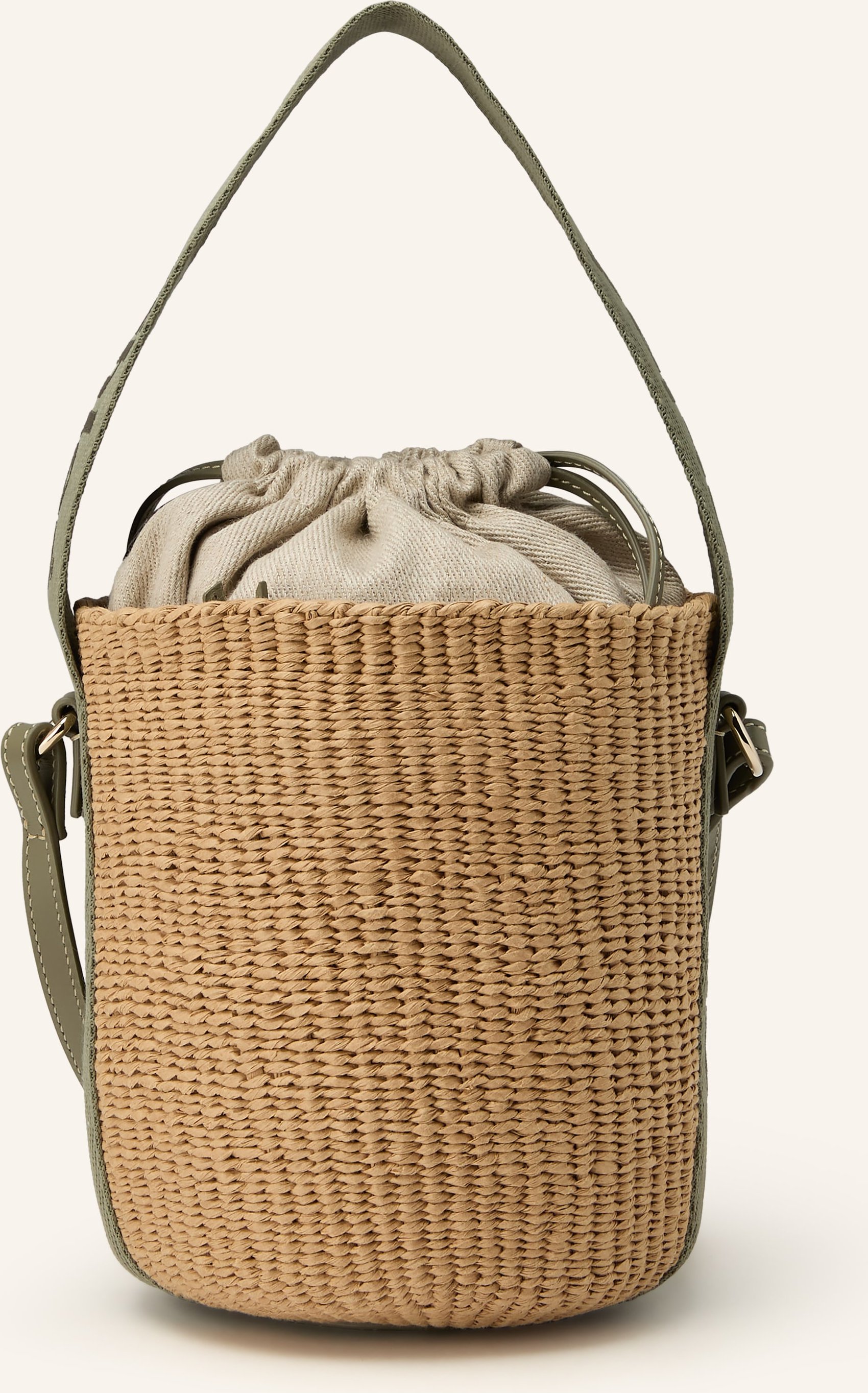 Chloé Beuteltasche Woody gruen