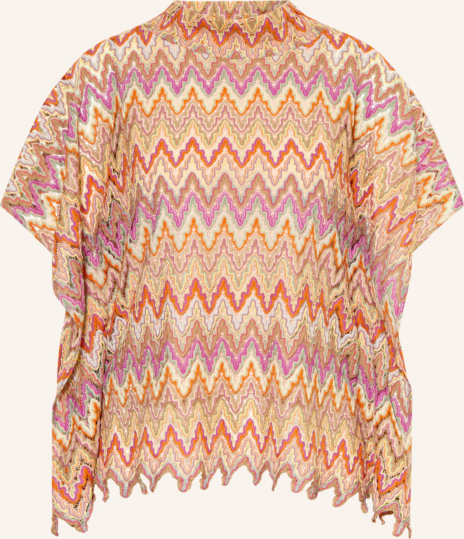 Ana Alcazar Blusentop Mit Glitzergarn orange