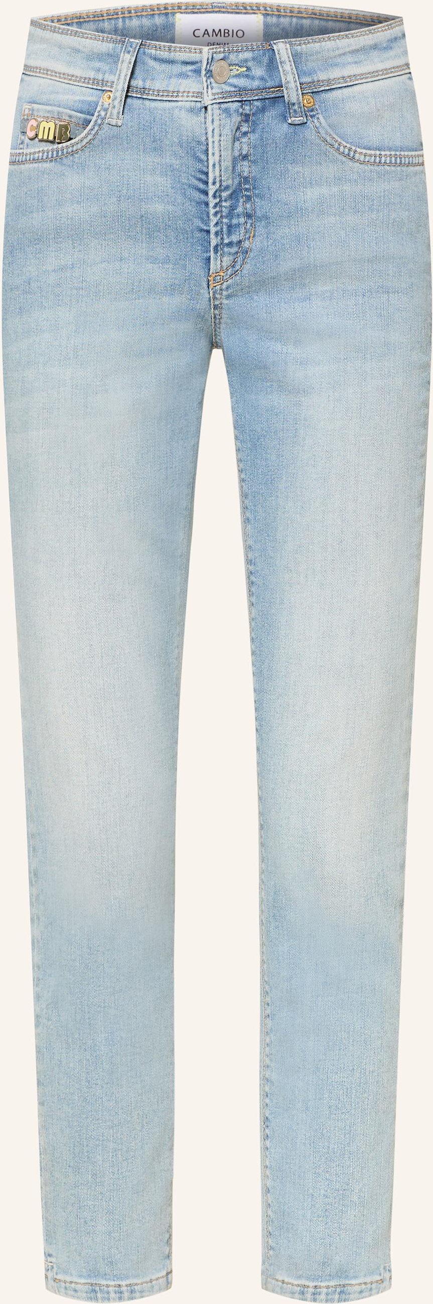 Cambio Cropped Jeans Piper blau