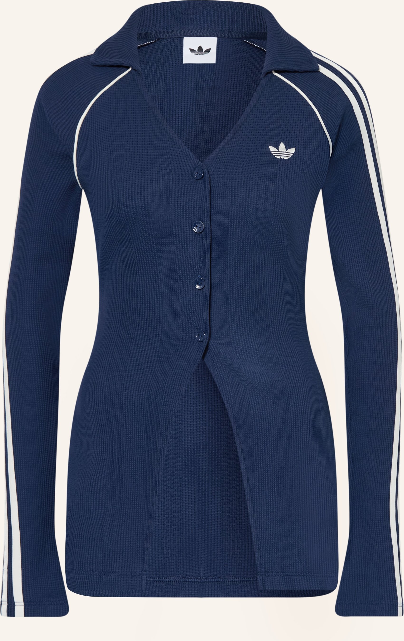 Adidas Originals Jerseyjacke Adidas Originals Button Down Waffle blau