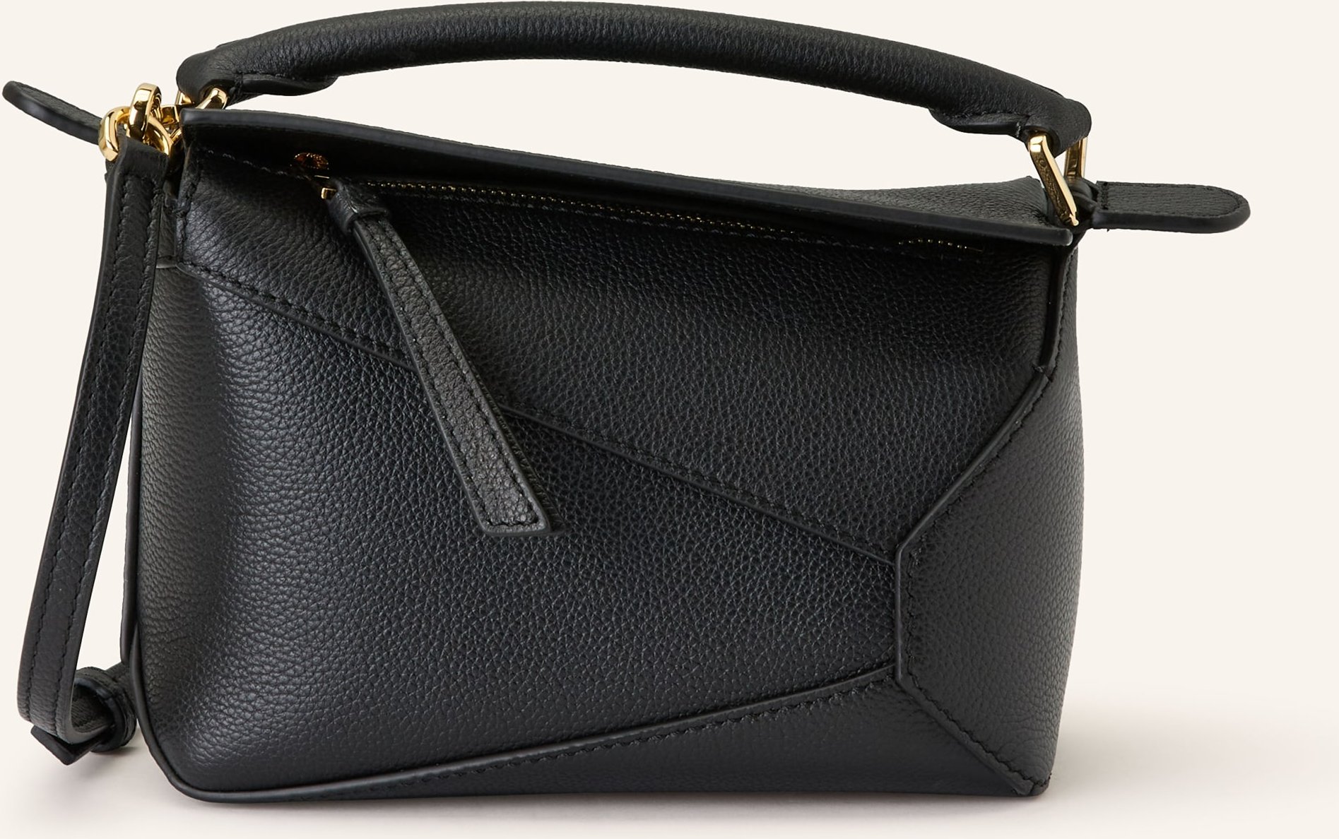 Loewe Handtasche Puzzle Edge Mini schwarz