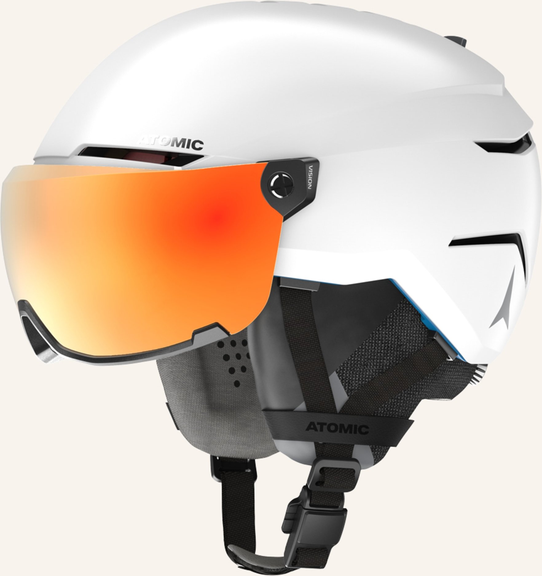 Atomic Skihelm Atomic Savor Amid Visor Hd weiss