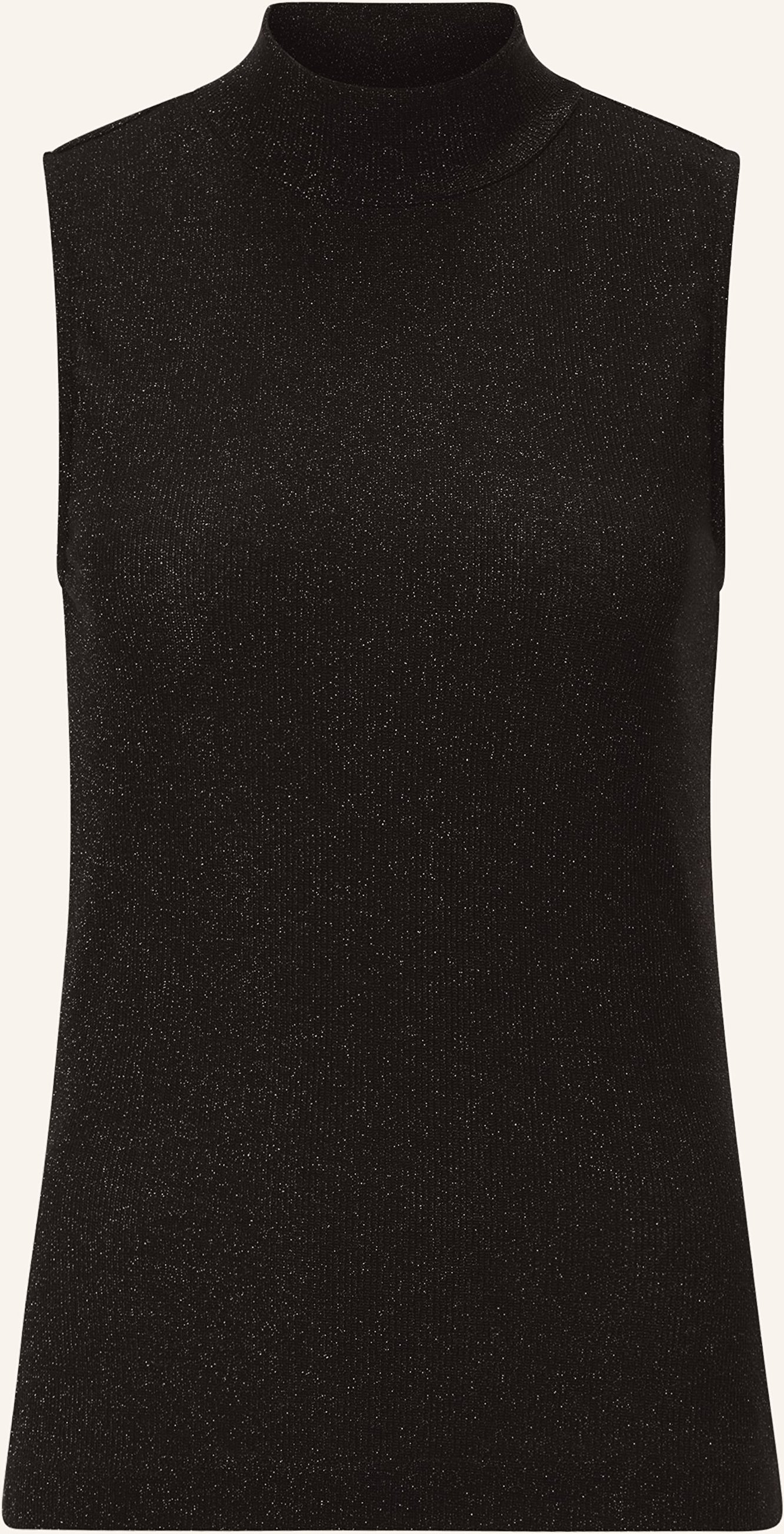 Rich & Royal Stricktop Mit Glitzergarn schwarz