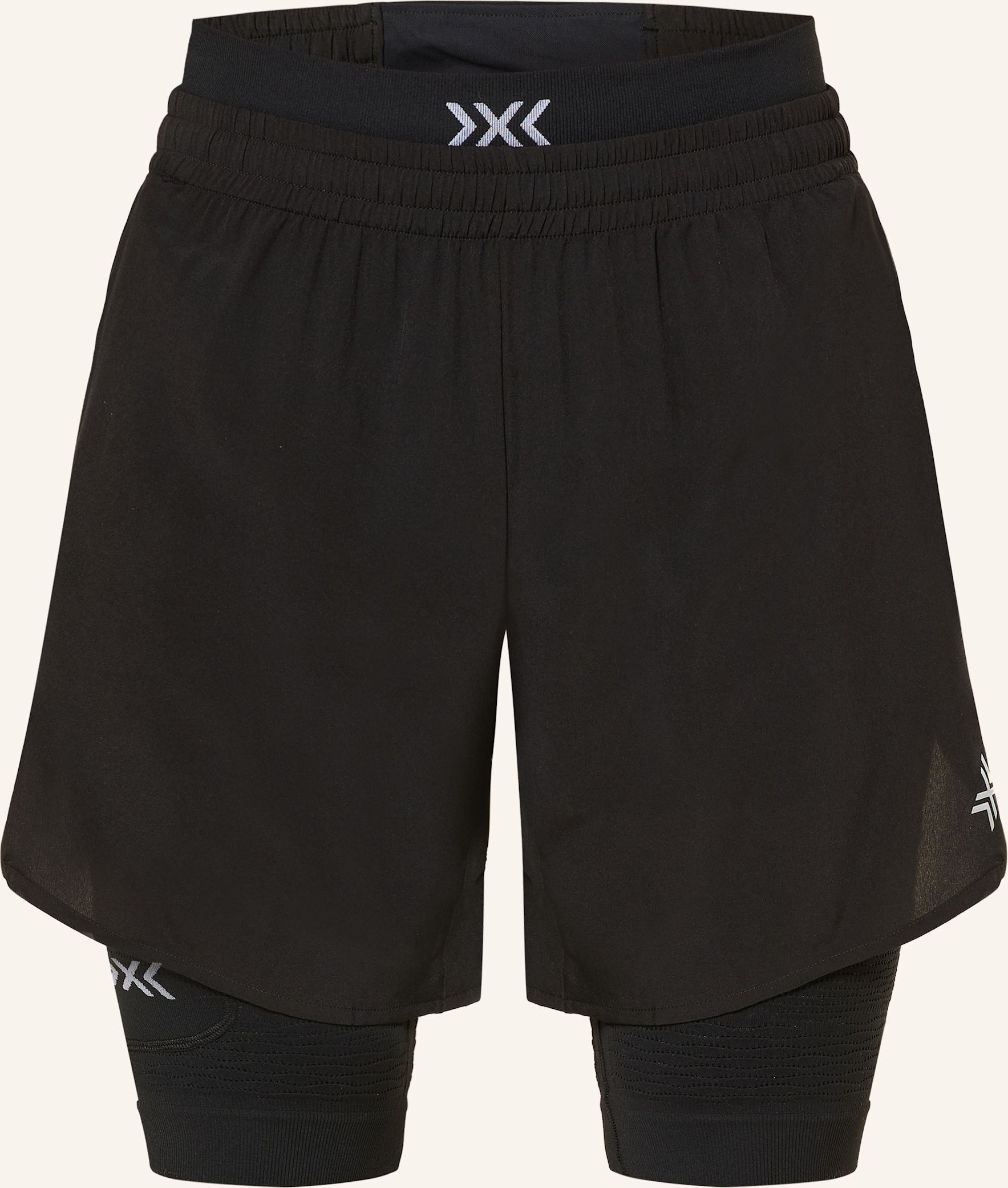 X-Bionic 2-In-1-Laufshorts Effektor schwarz