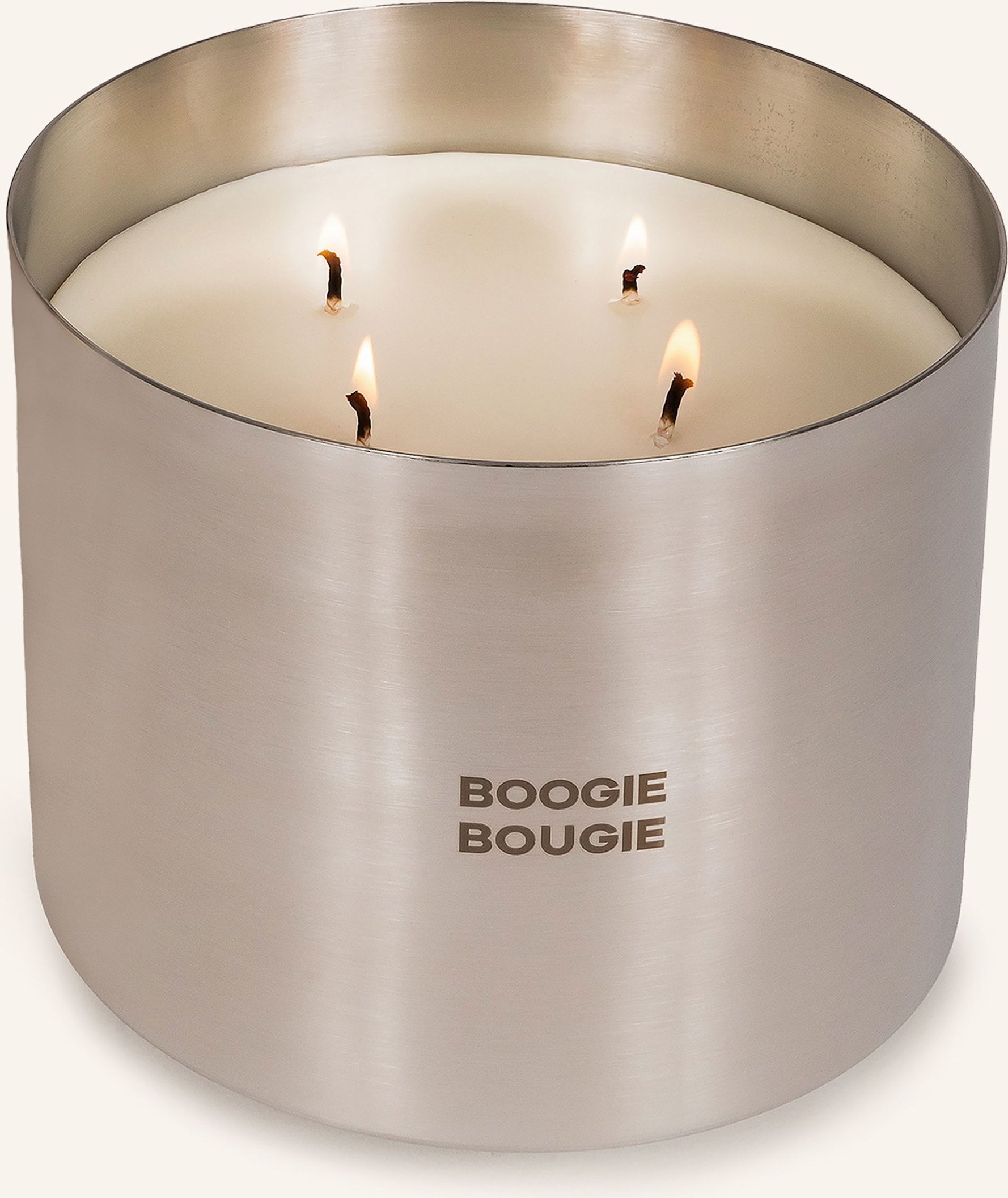 Boogie Bougie Duftkerze Tamed Basil & Thunder silber
