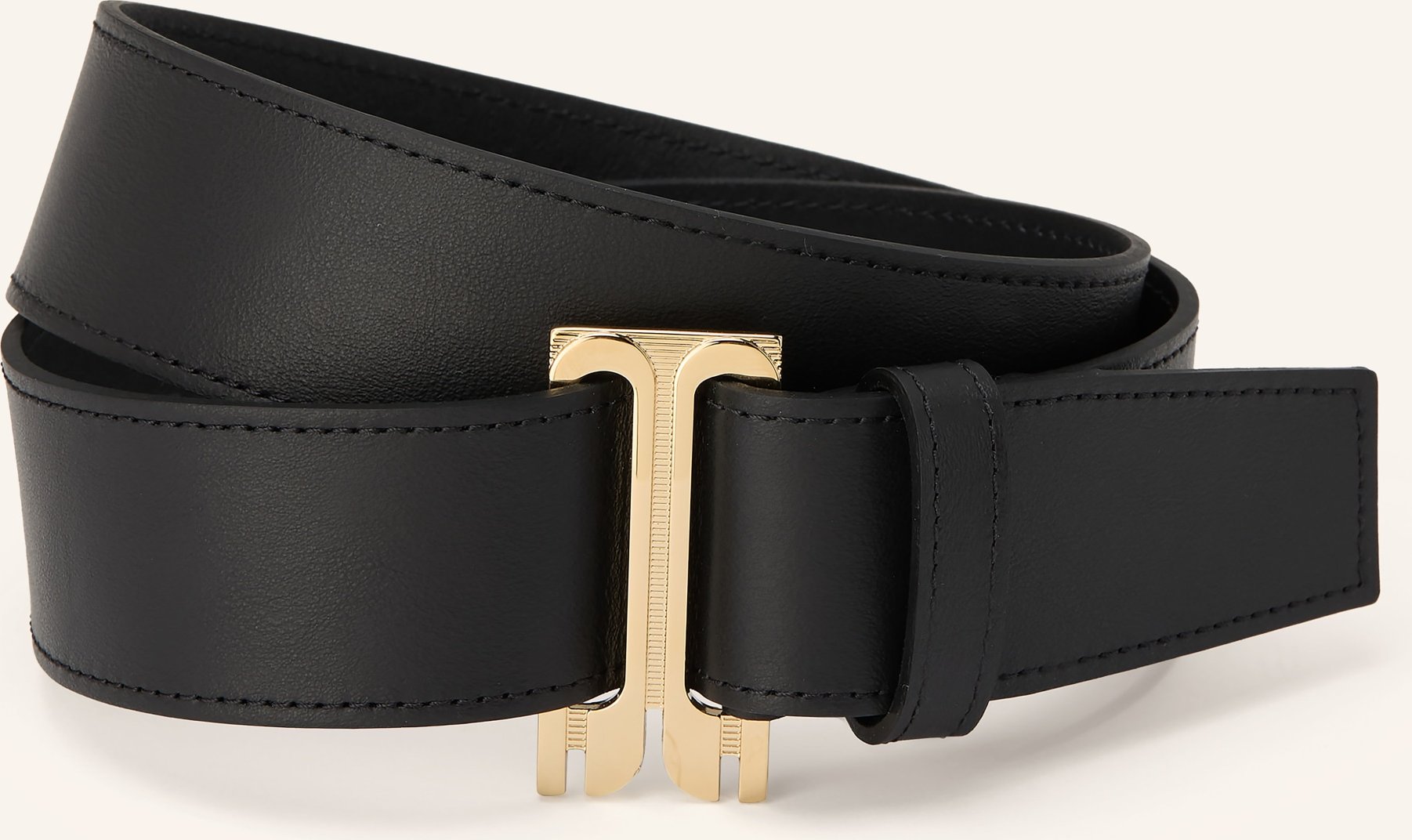 Victoria Beckham Ledergürtel Tuxedo schwarz