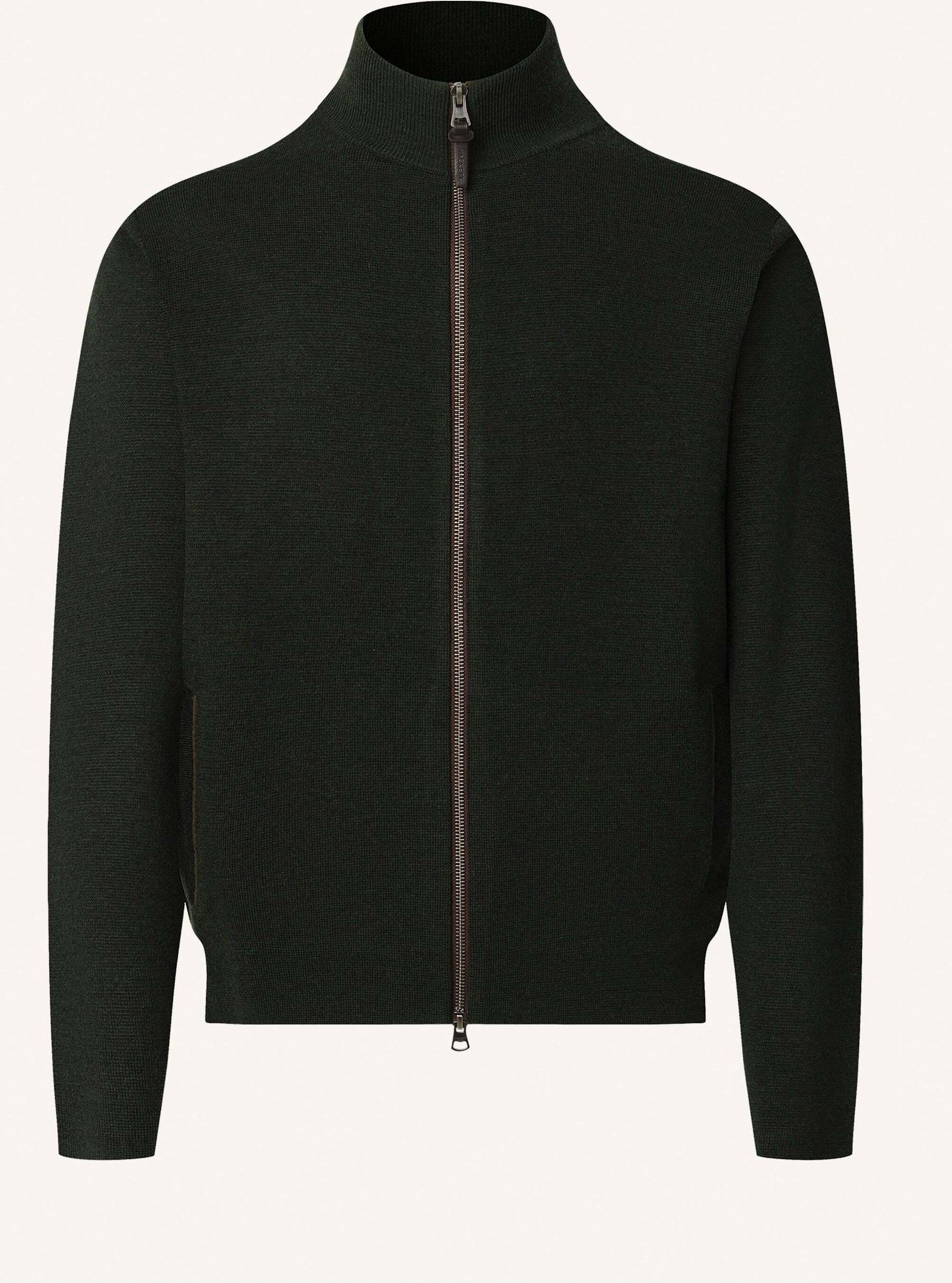 Hackett London Strickjacken Cardigan Milano Fzip gruen