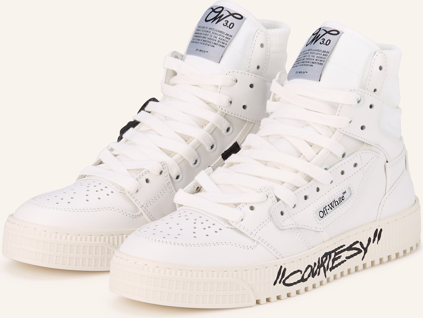 Thumbnail - Off-White Hightop-Sneaker 3.0 Off Court Courtesy weiss