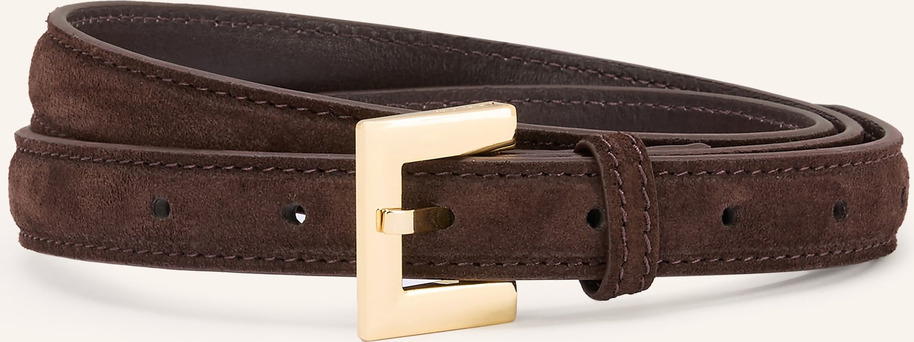 Anine Bing Ledergürtel Nicola braun