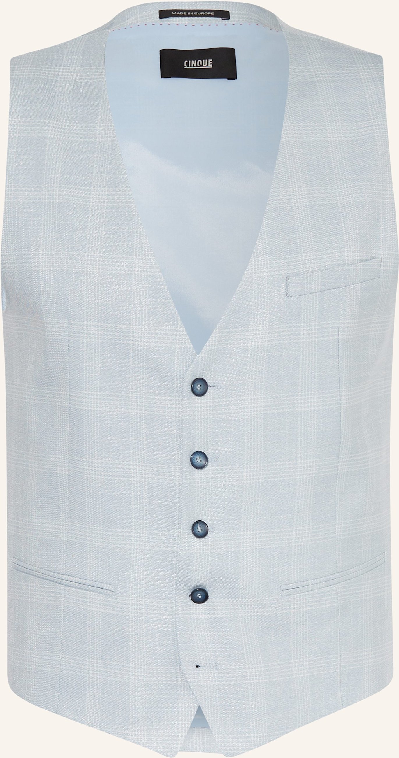 Cinque Anzugweste Civitra Extra Slim Fit blau