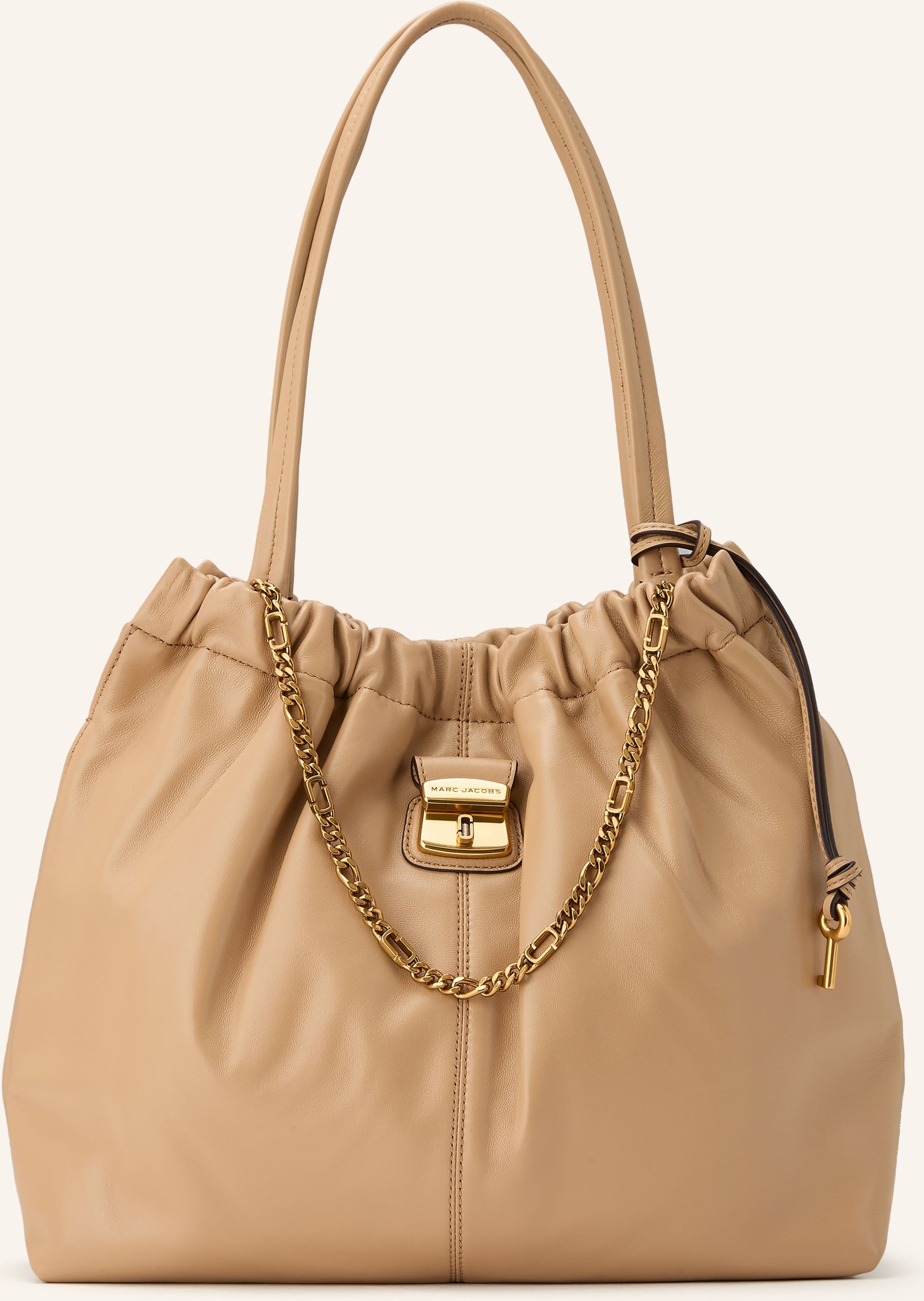 Thumbnail - Marc Jacobs Schultertasche The Cristina Tote Hobo Chain beige