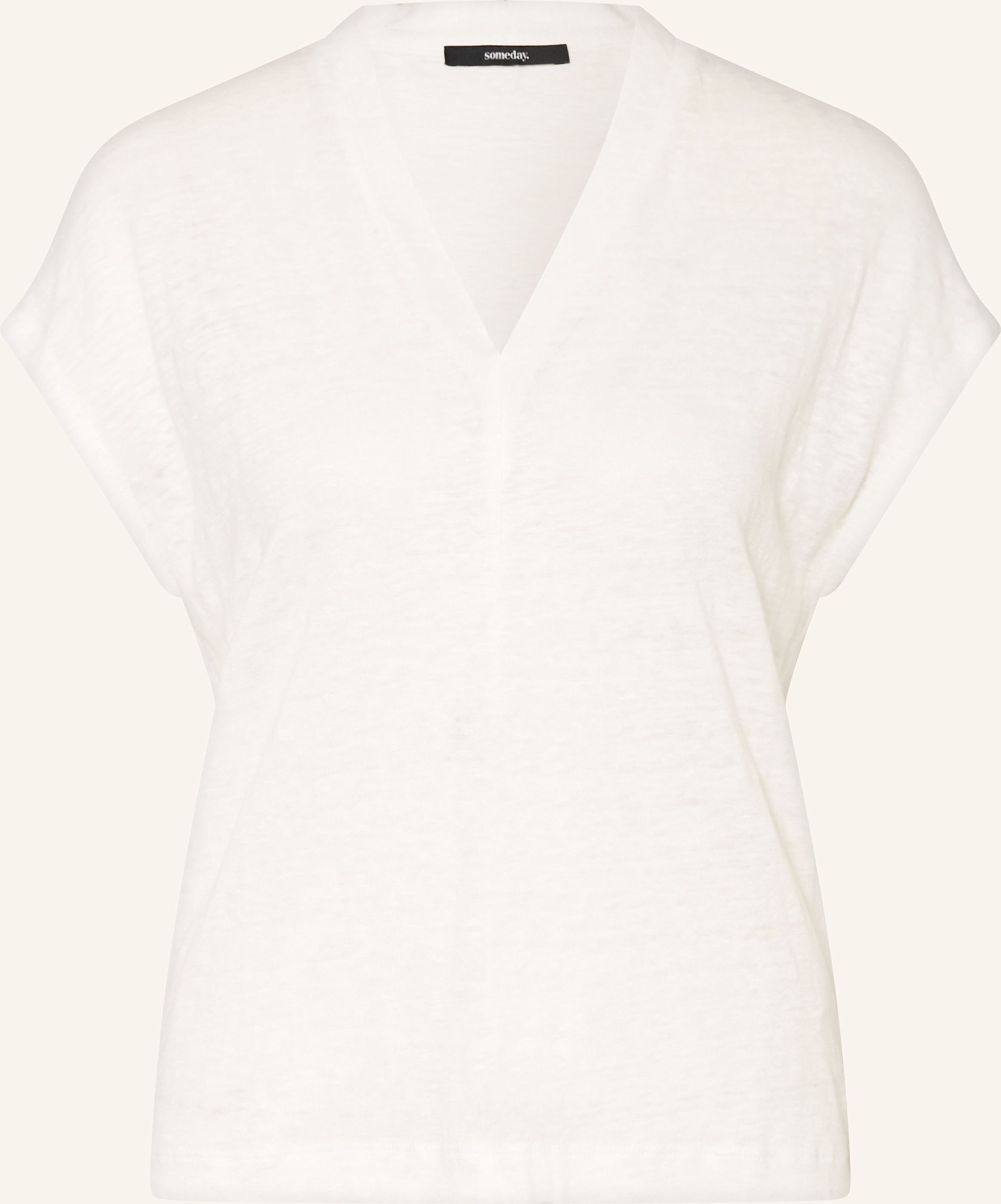 Someday T-Shirt Kuinn Aus Leinen weiss
