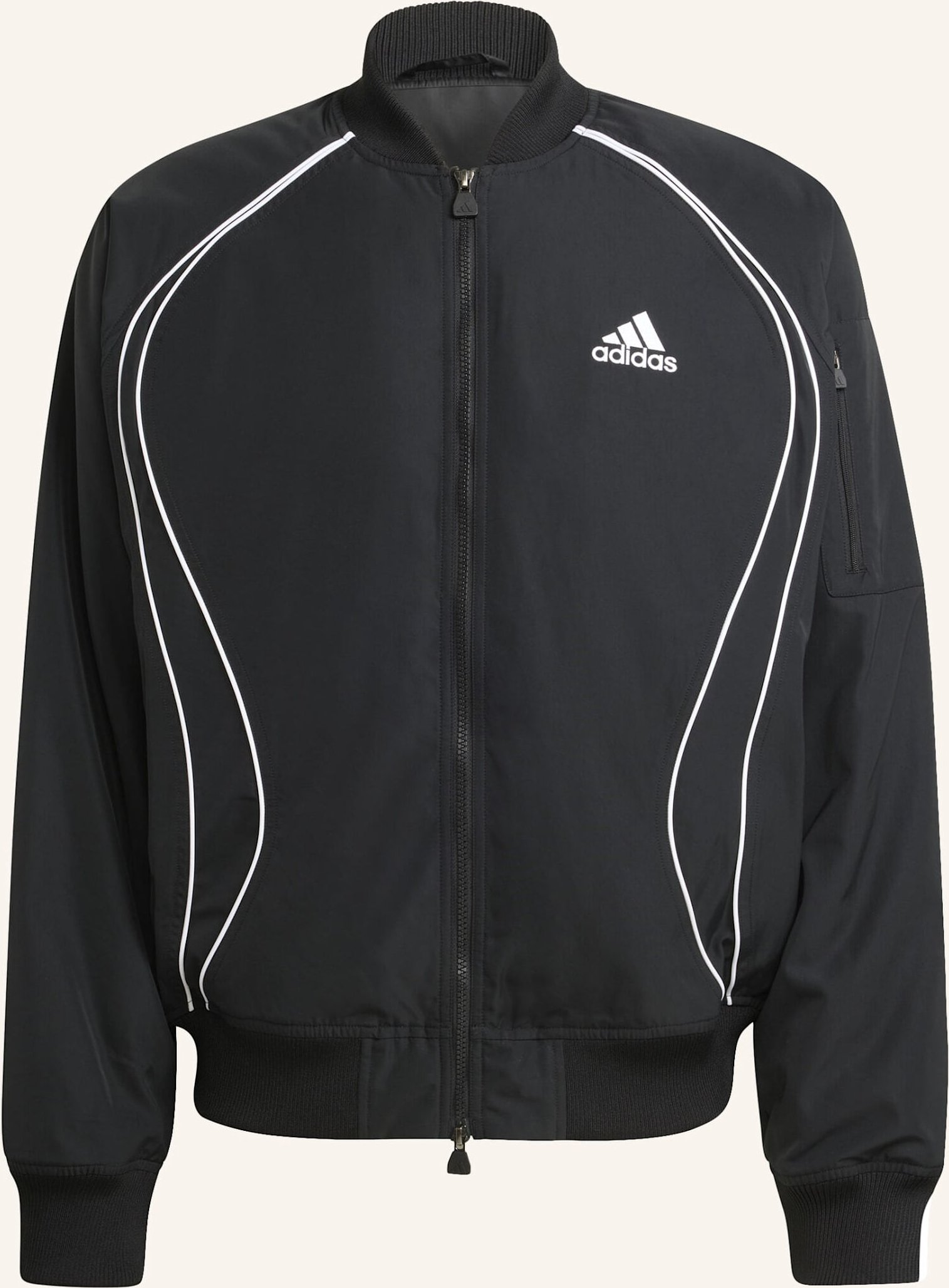 Thumbnail - Adidas Originals Teamgeist Gefütterte Jacke schwarz