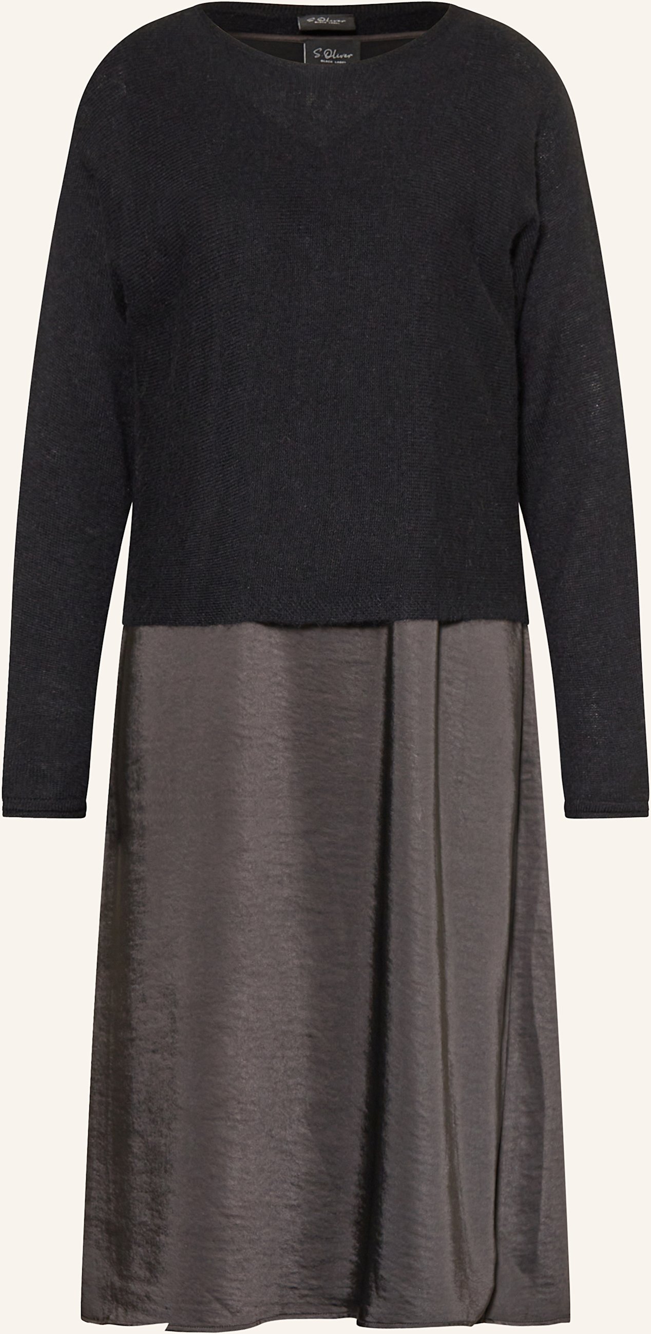 Thumbnail - S.Oliver Black Label Set: Kleid Und Pullover schwarz