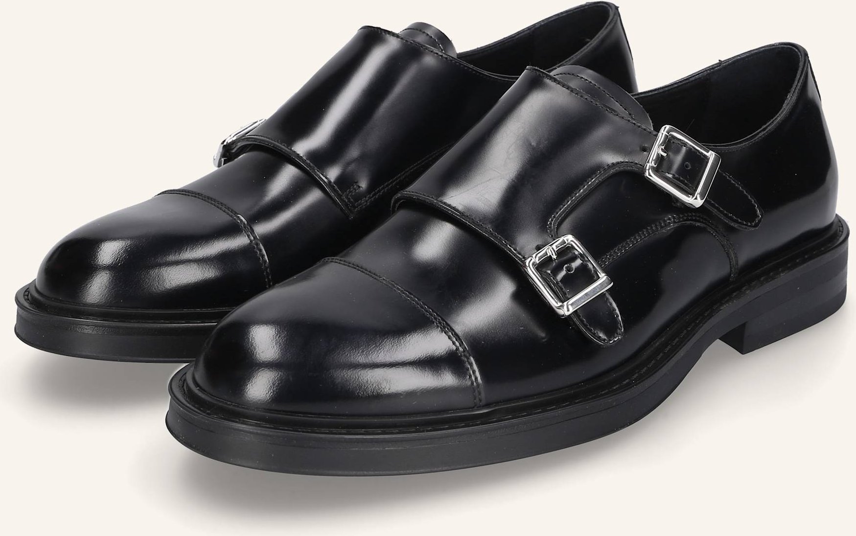 Heinrich Dinkelacker Schnallenschuh Florenz Plain Ca schwarz