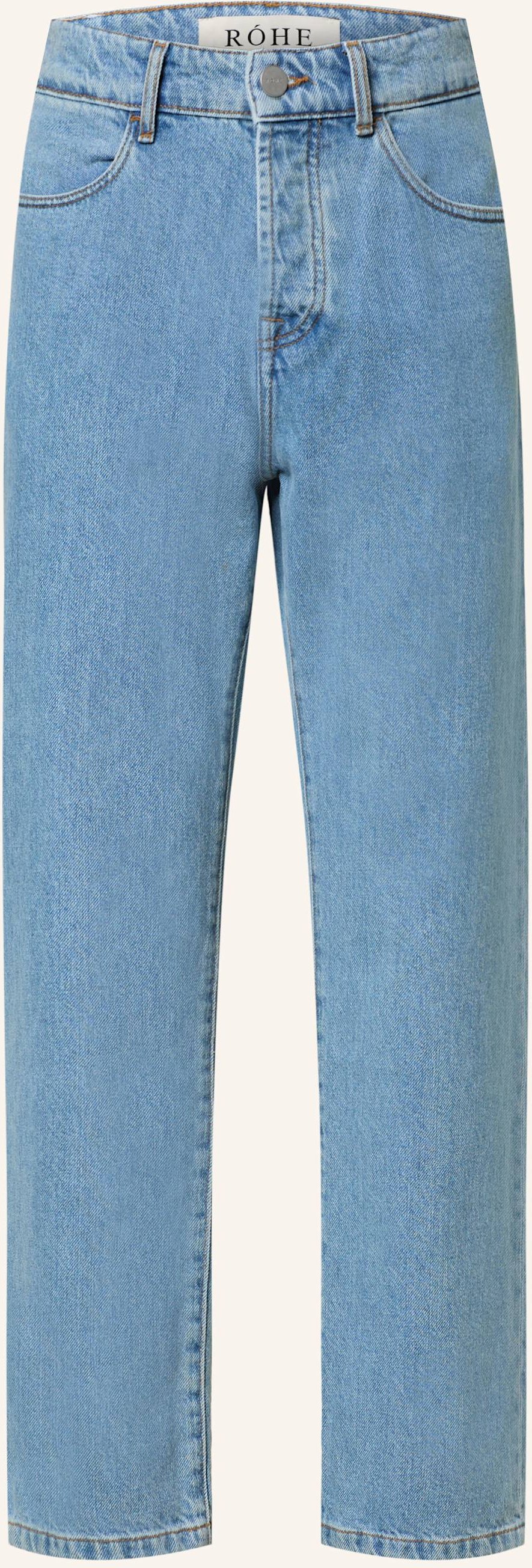 Róhe Jeans Straight Fit blau