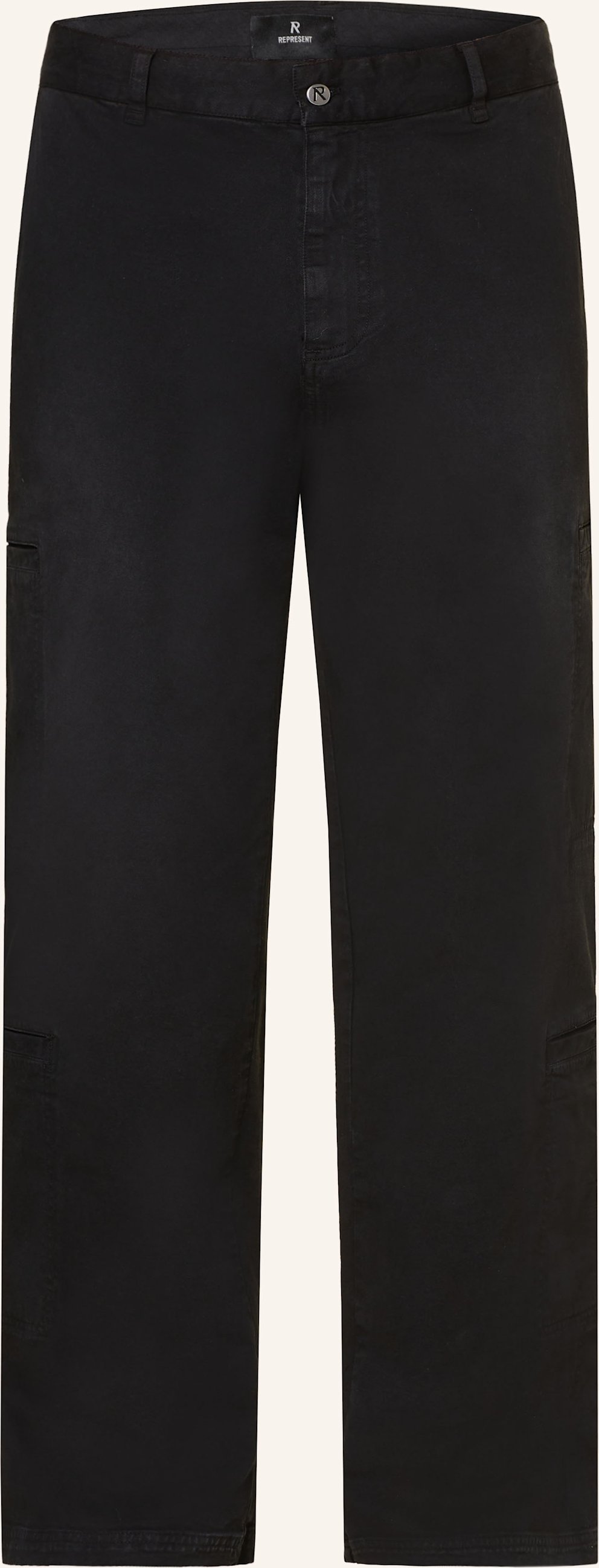 Thumbnail - Represent Cargohose Straight Relaxed Fit schwarz