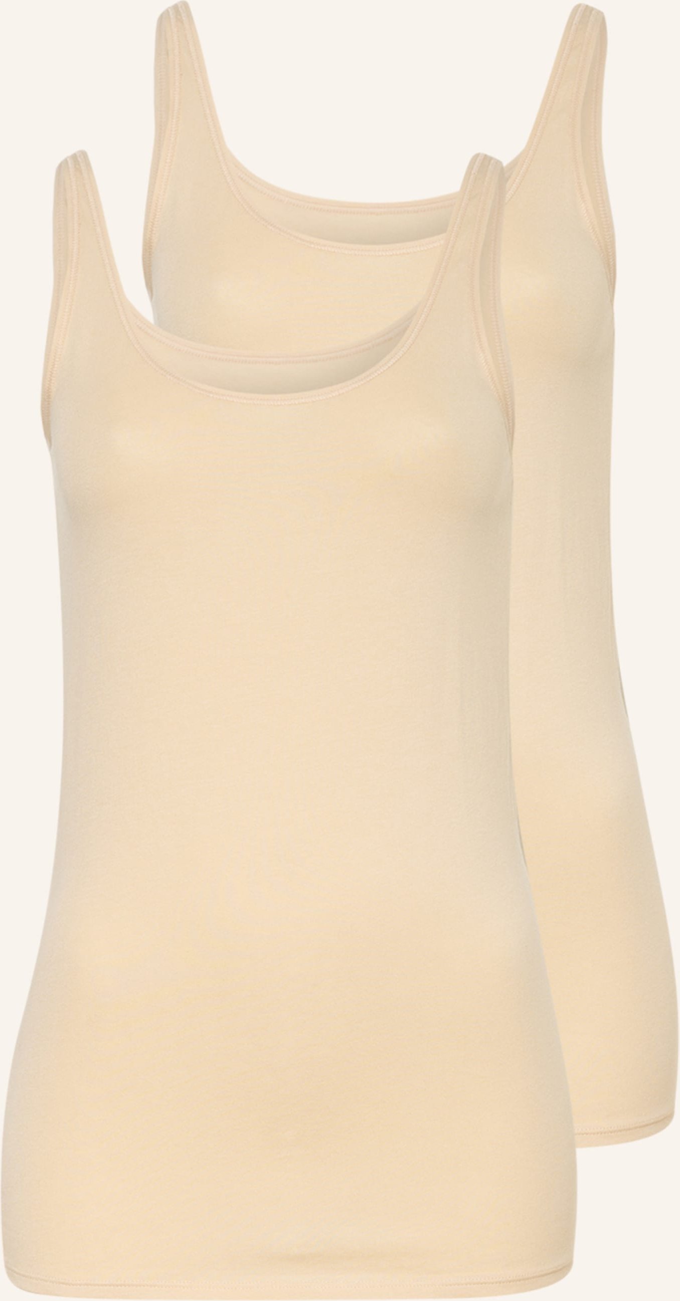 Schiesser 2er-Pack Tops 95/5 beige