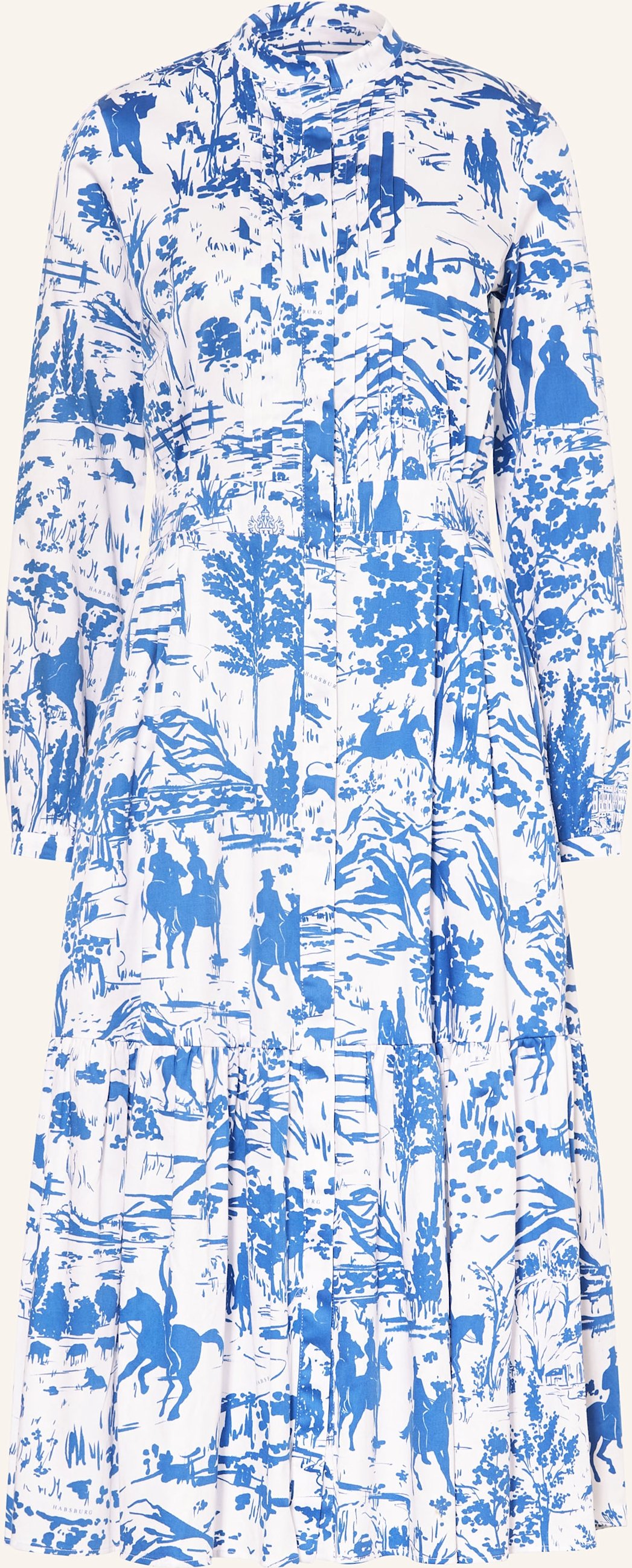 Habsburg Hemdblusenkleid Mayerling blau