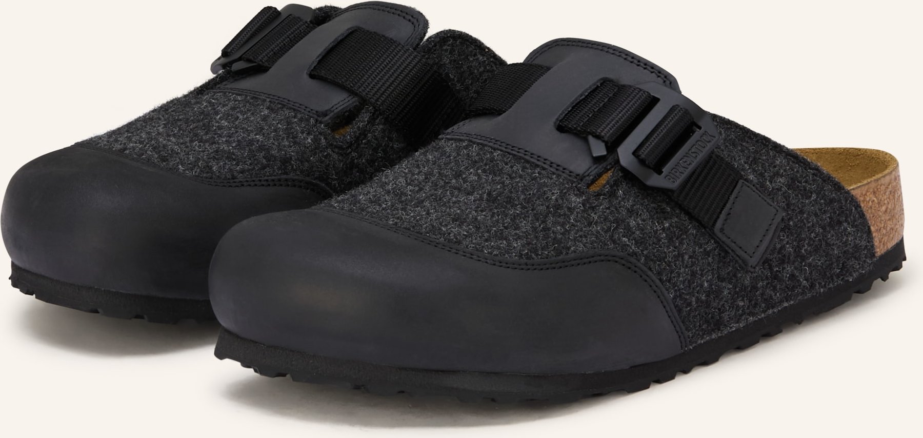 Birkenstock Pantoletten Boston Nova grau