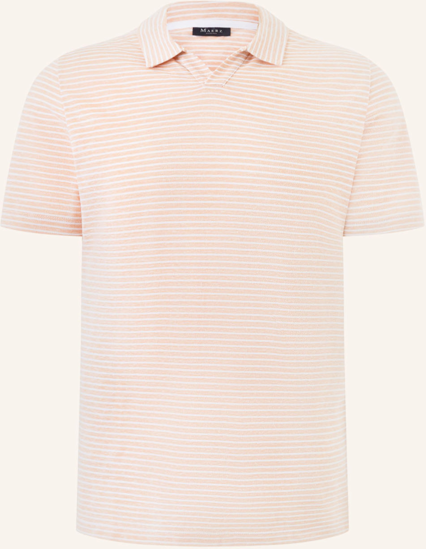 Maerz Muenchen Jersey-Poloshirt Regular Fit beige