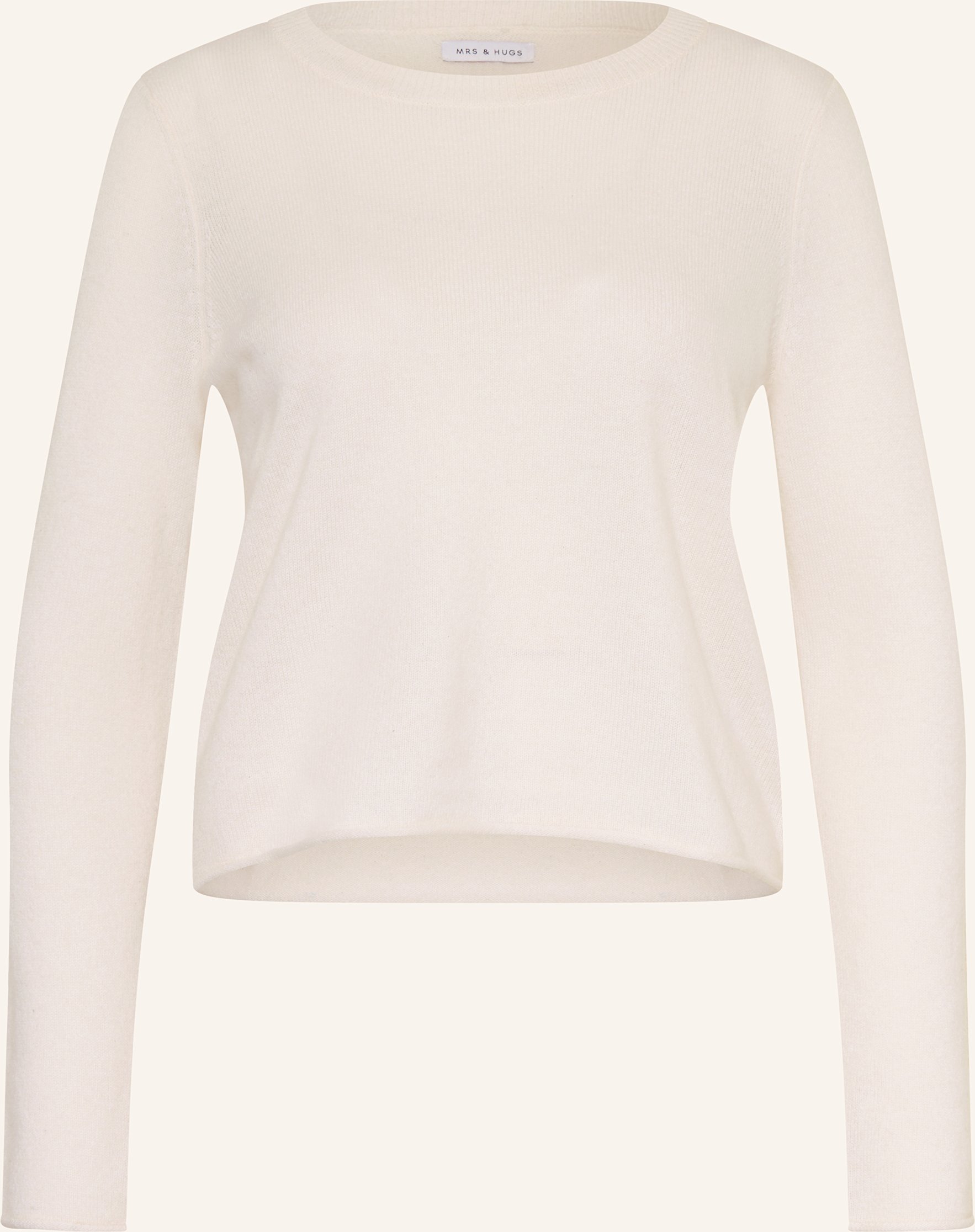 Mrs & Hugs Cashmere-Pullover weiss