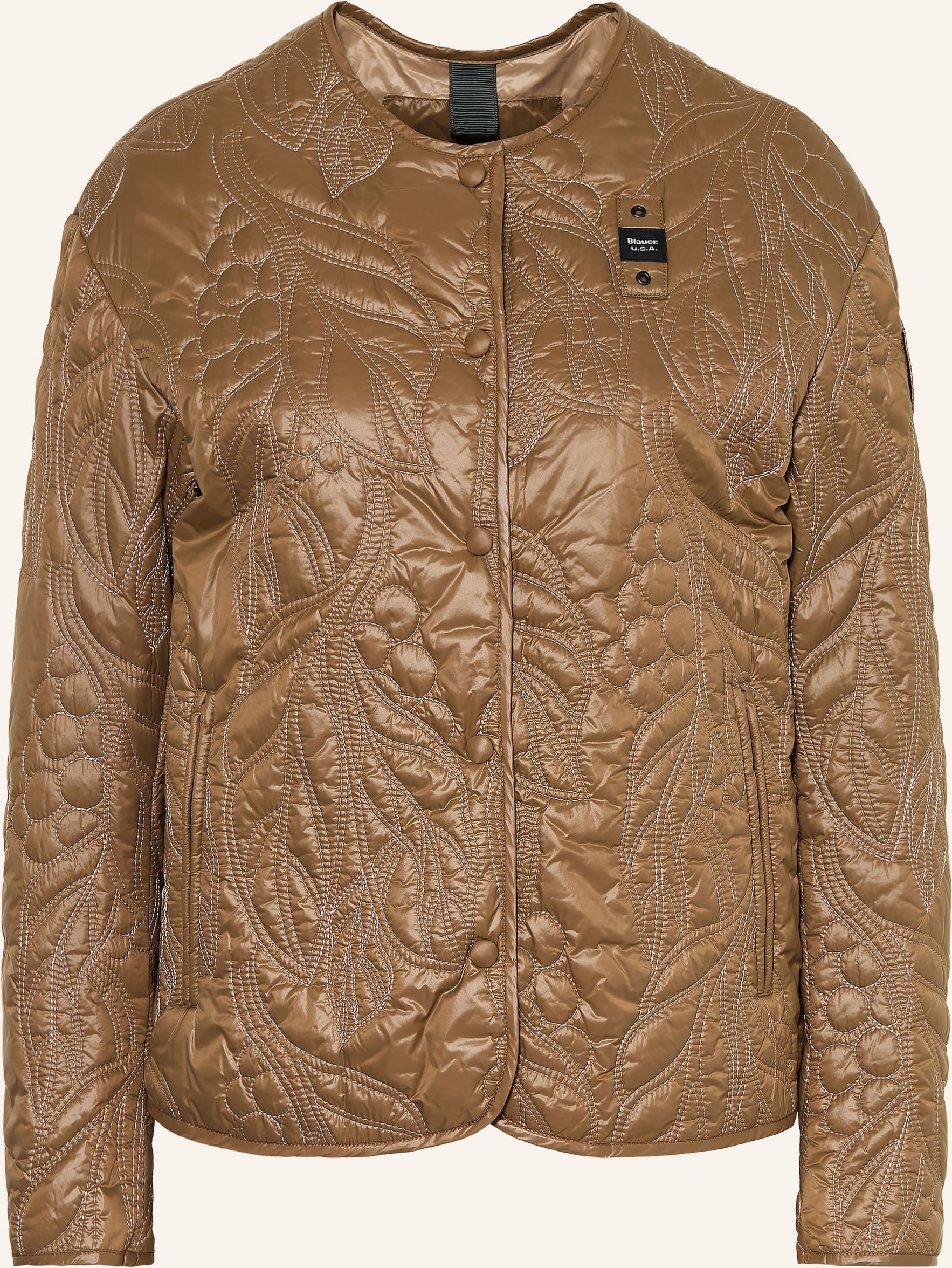 Blauer Steppjacke Queen braun