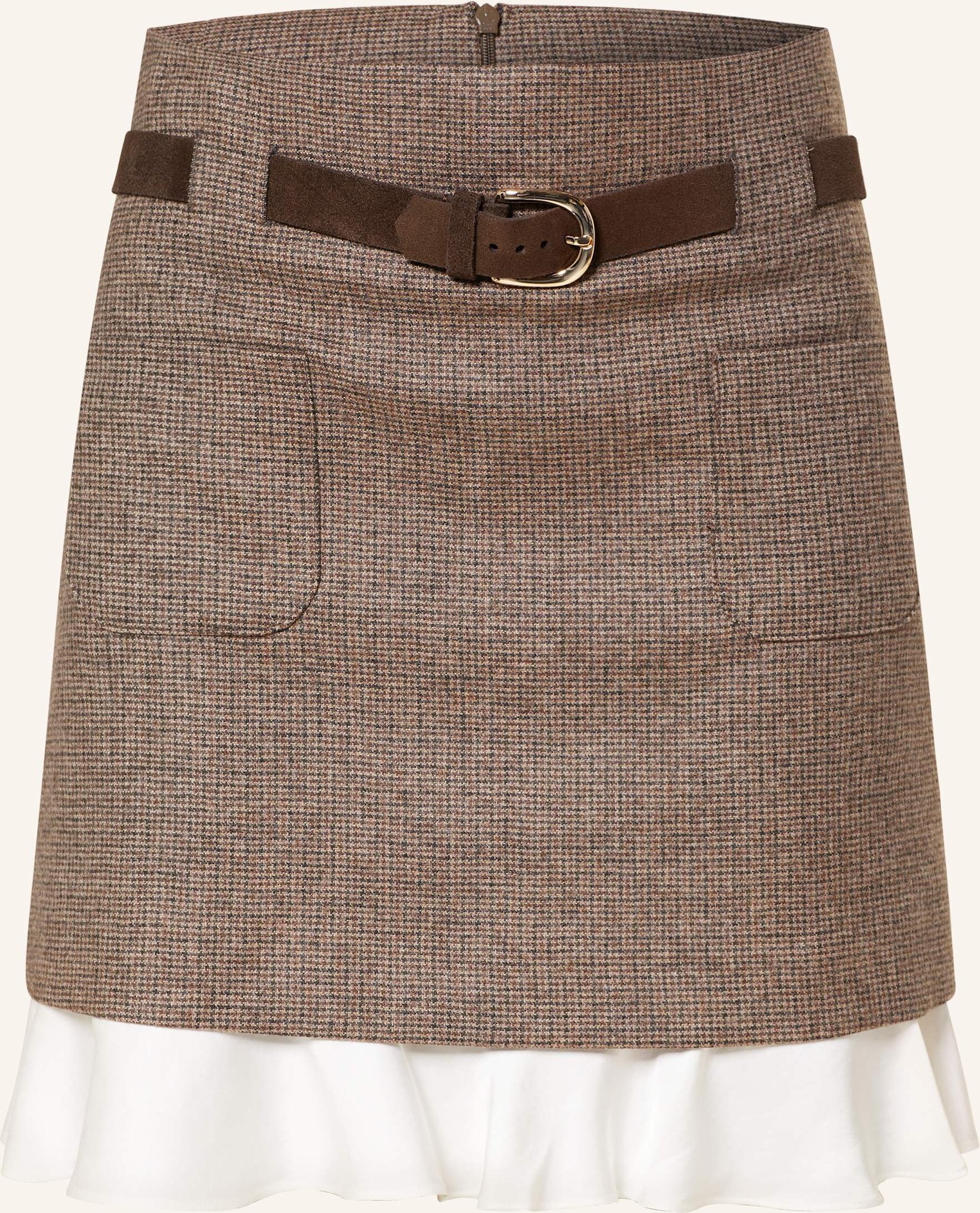 Sandro Rock Mit Volants braun