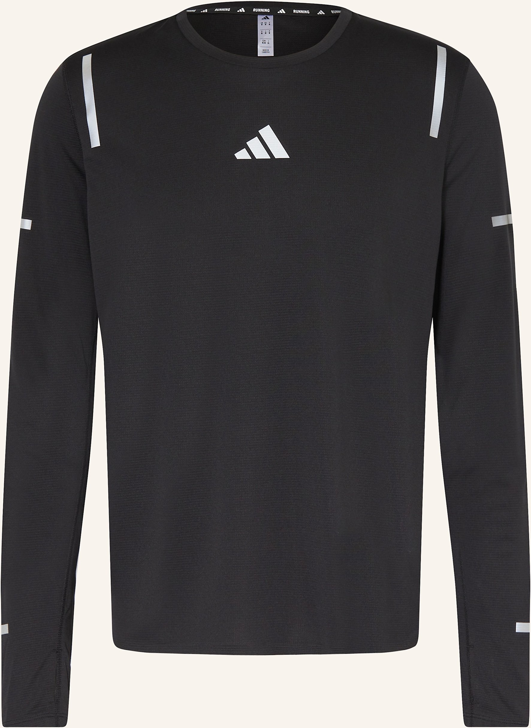 Adidas Laufshirt Ultimate Running Reflective schwarz