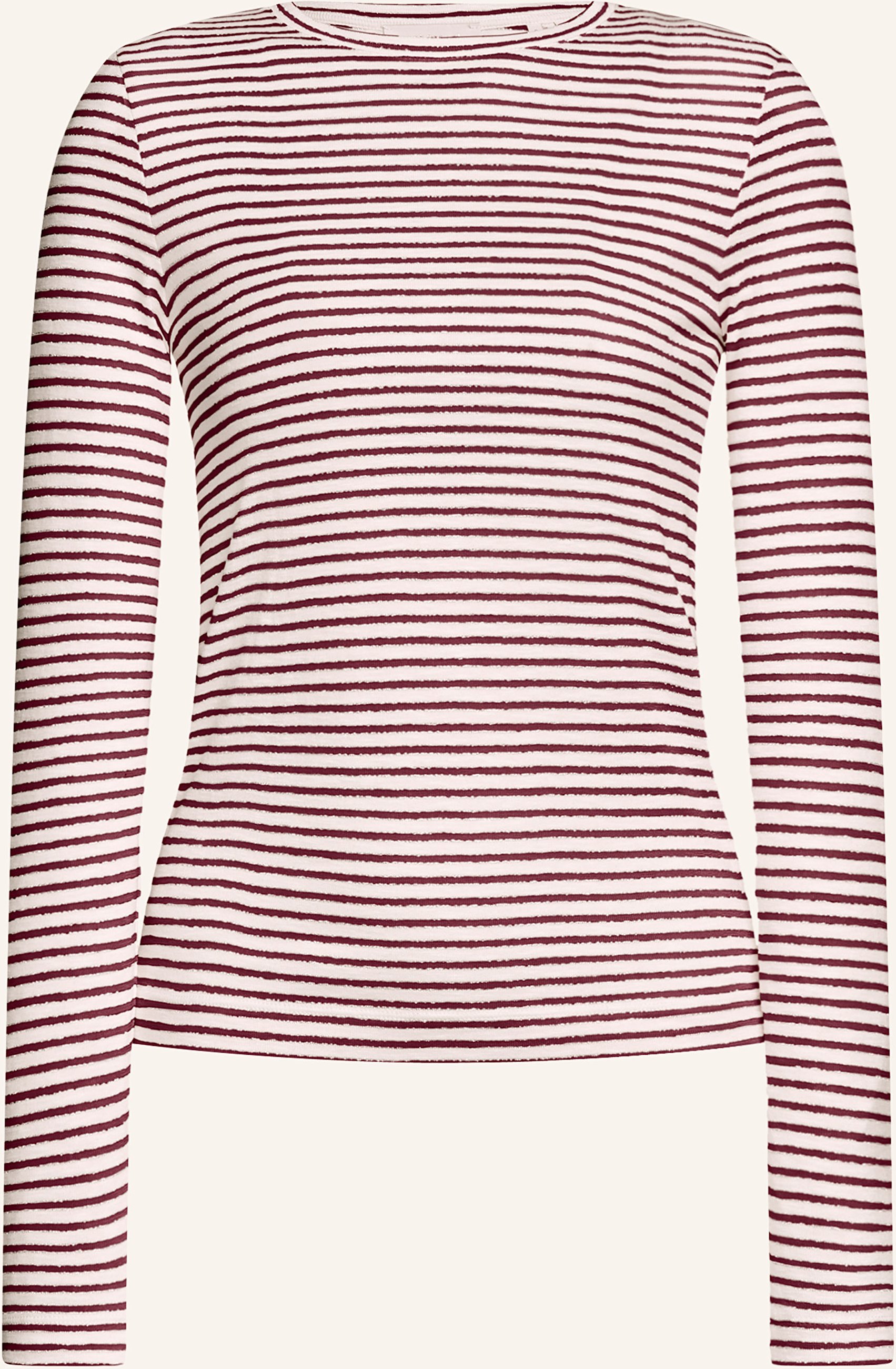 Rich & Royal Longsleeve Mit Glitzergarn rot