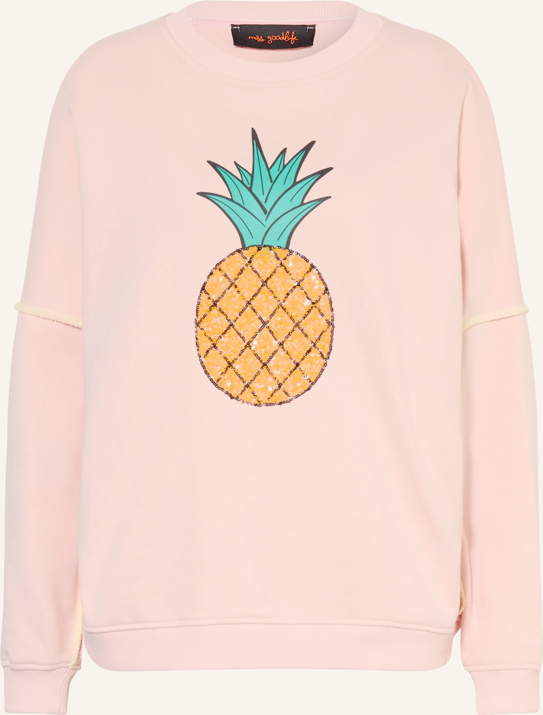 Miss Goodlife Oversized-Sweatshirt Mit Pailletten rosa