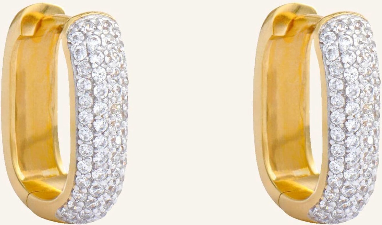 Pompidou Creolen Chloe Mini Pavé By Glambou gold