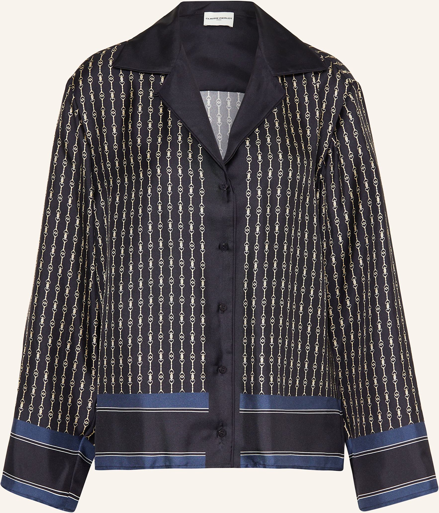 Thumbnail - Claudie Pierlot Seidenbluse schwarz