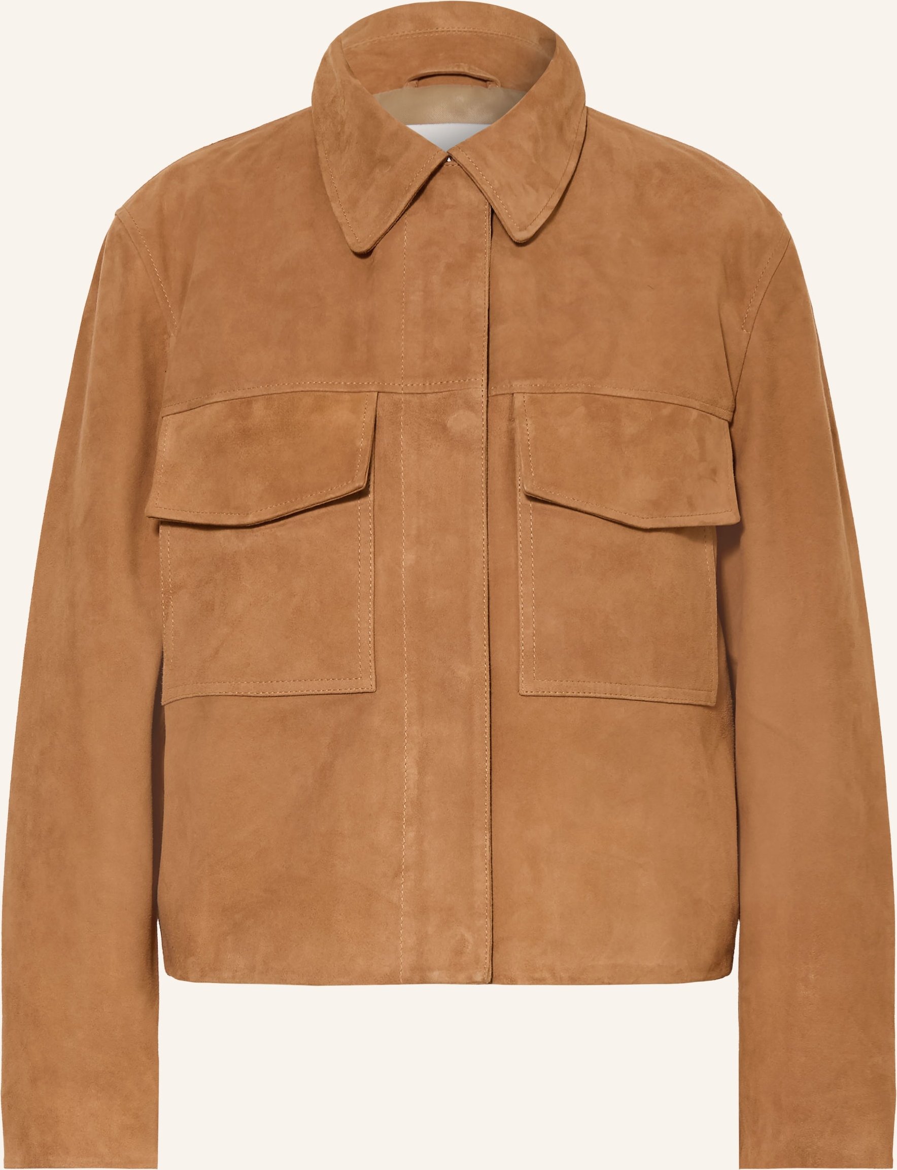 Iq Studio Lederjacke braun