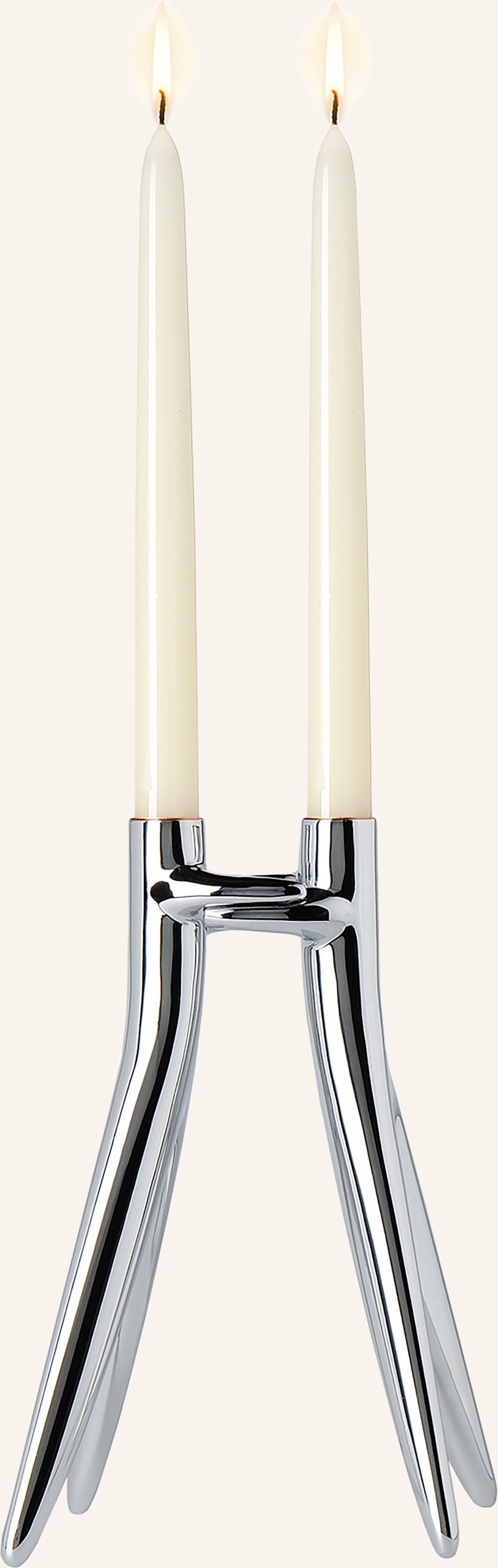 Kartell Kerzenhalter Abbracciaio silber