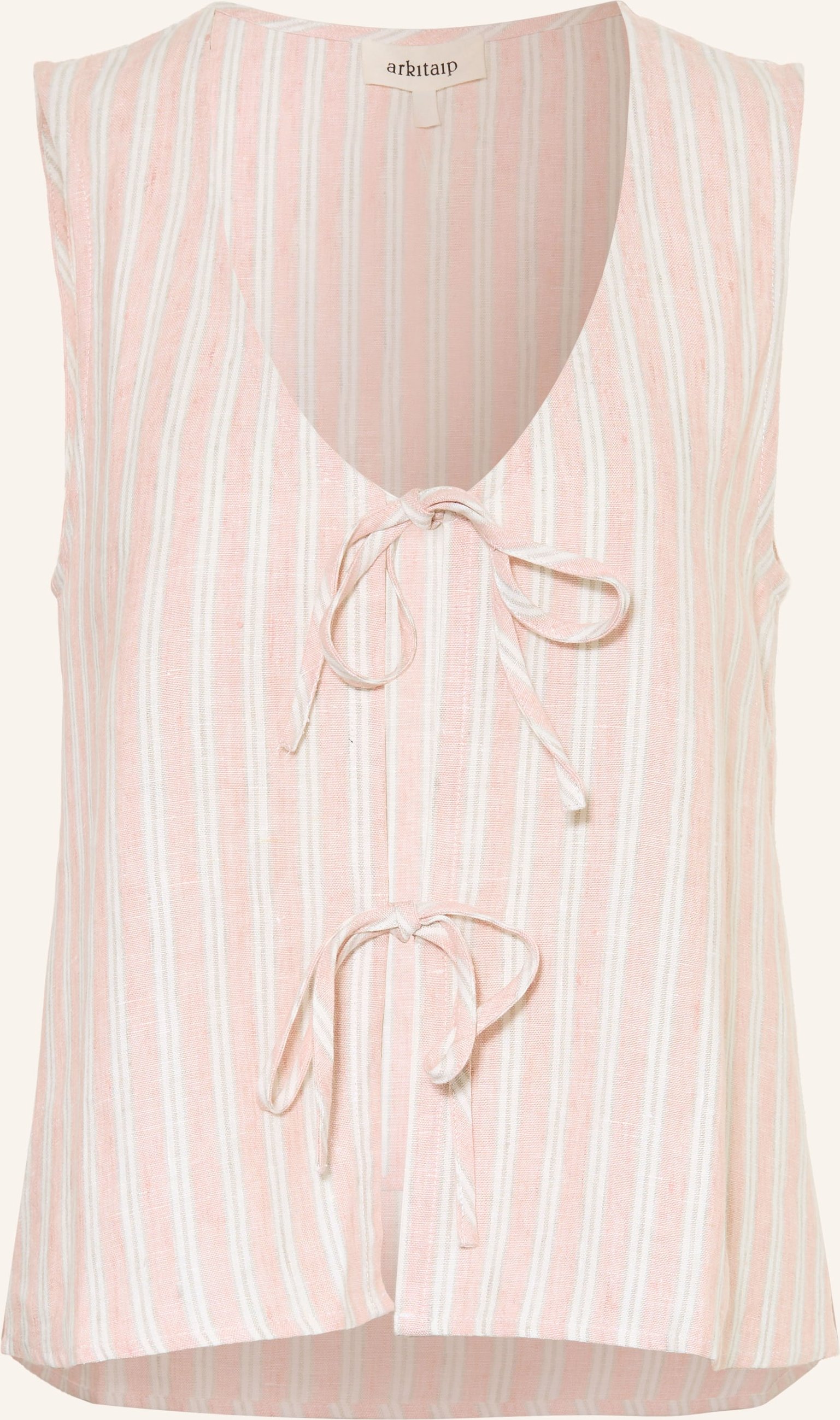 Arkitaip Leinenweste Camilla rosa