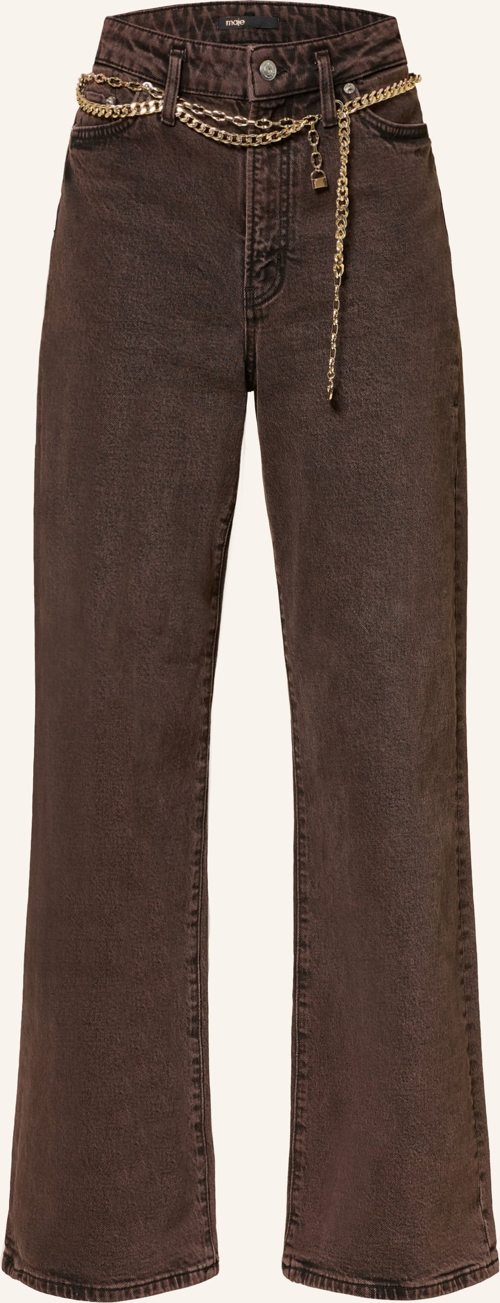 Maje Straight Jeans braun