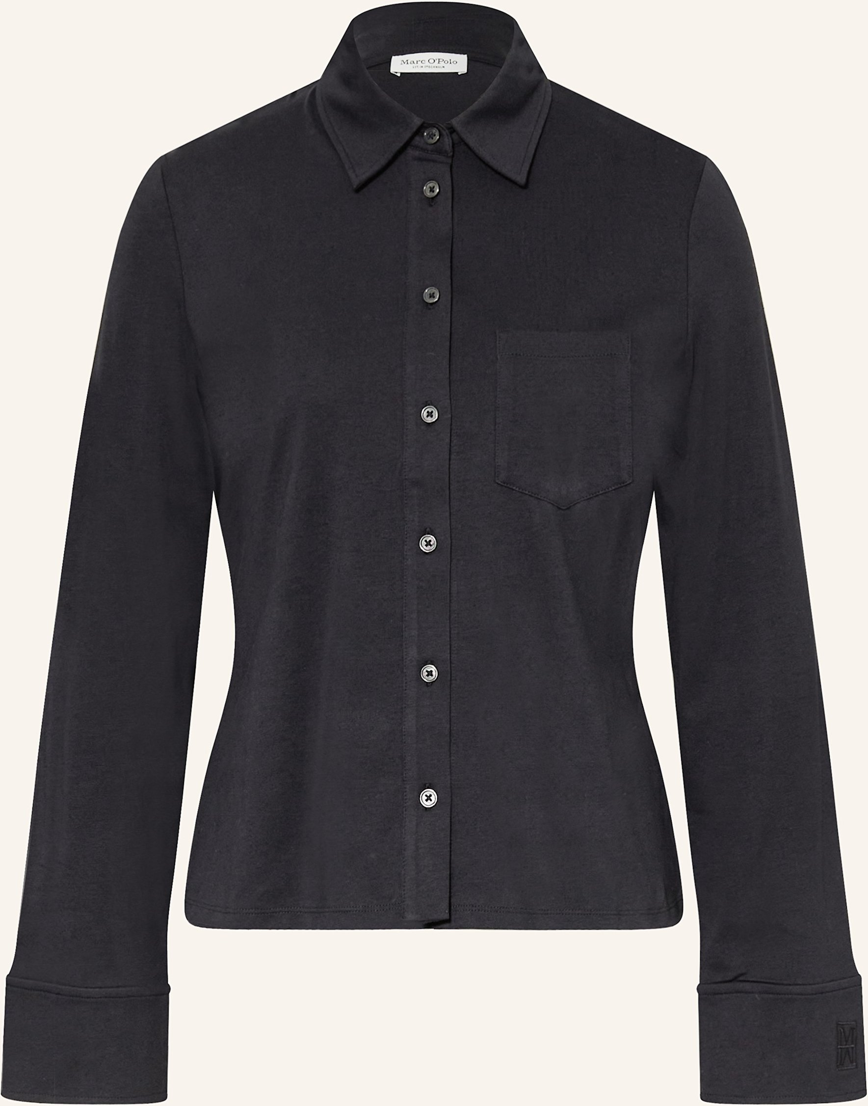 Marc O'polo Hemdbluse Aus Jersey blau