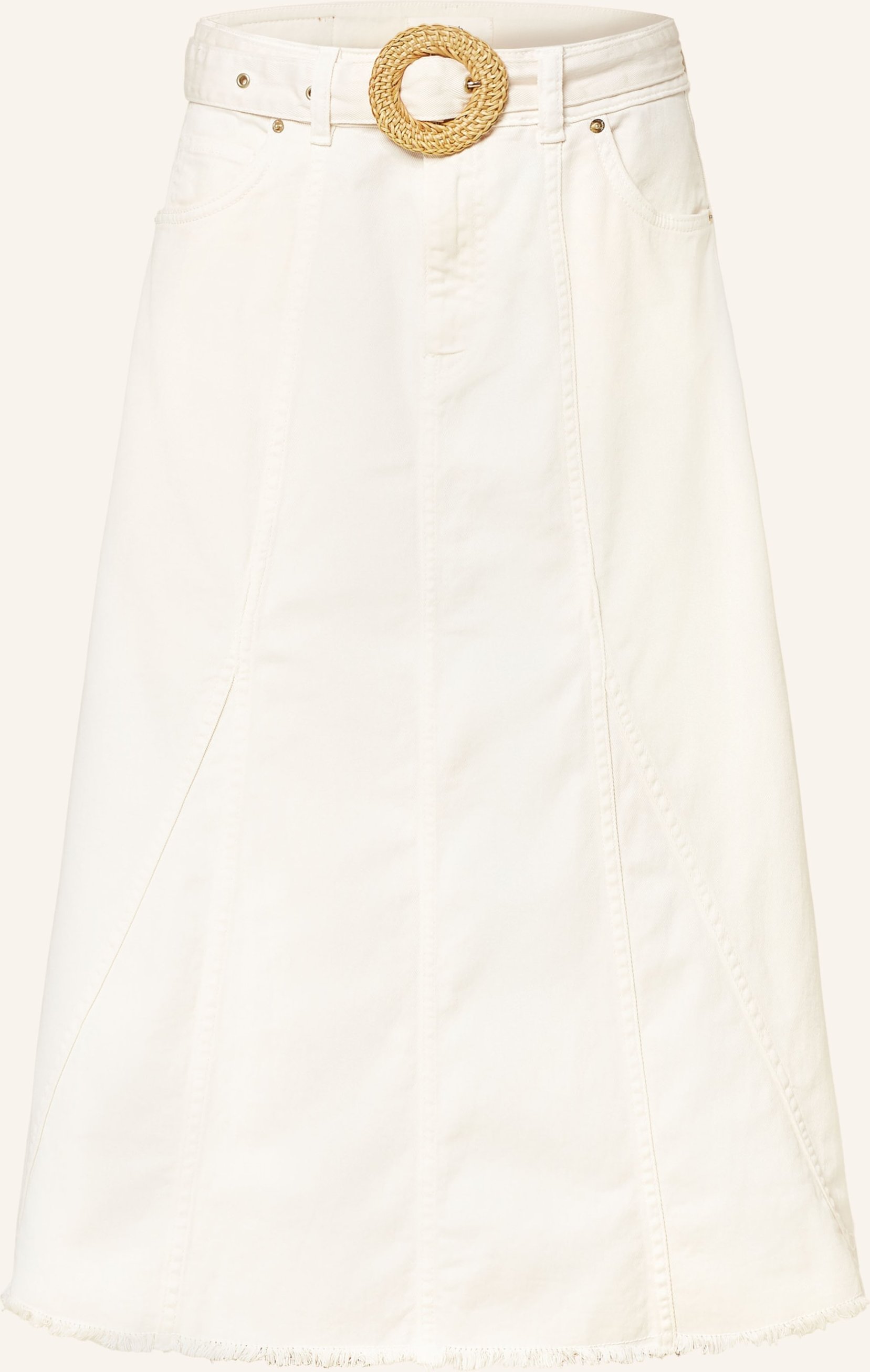 Ba&Sh Jeansrock Tinna weiss