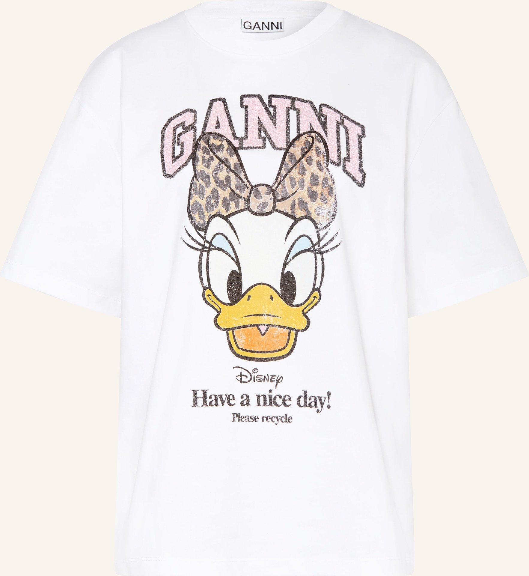 Ganni T-Shirt weiss