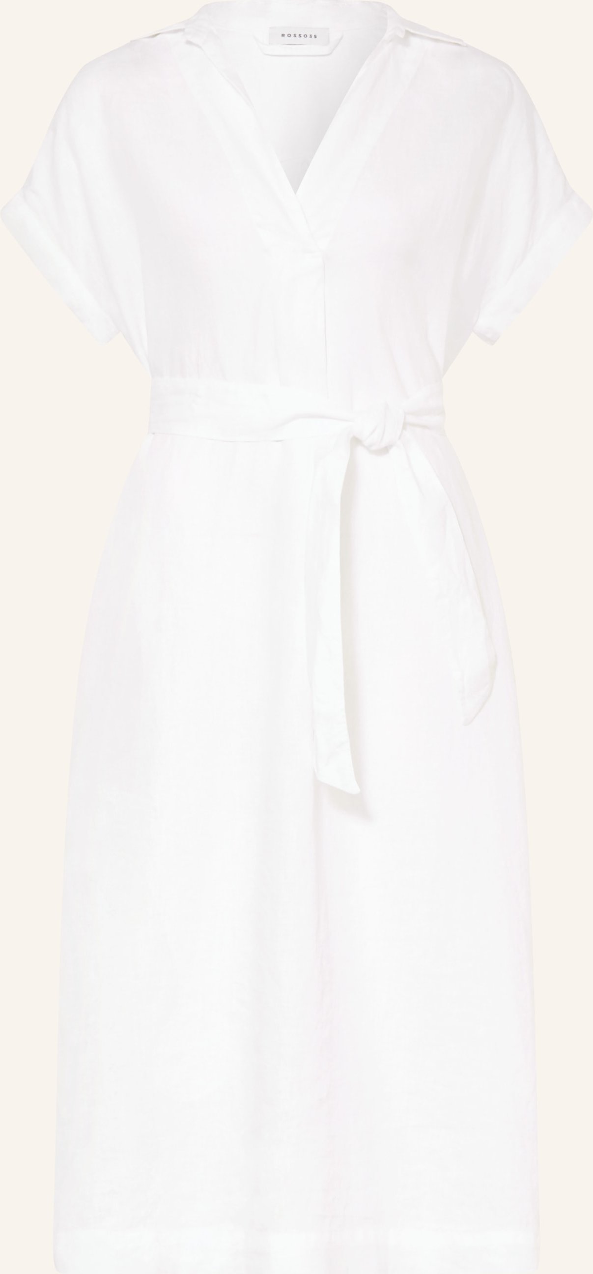 rosso35 Leinenkleid weiss
