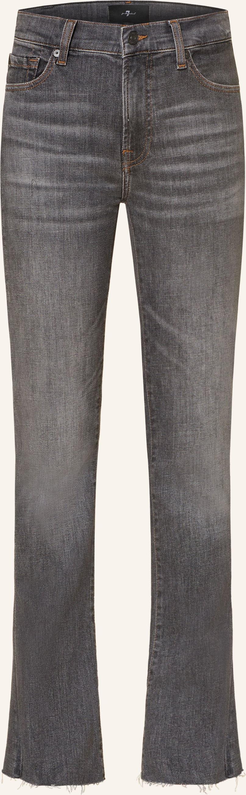 7 For All Mankind Bootcut Jeans Rocker grau